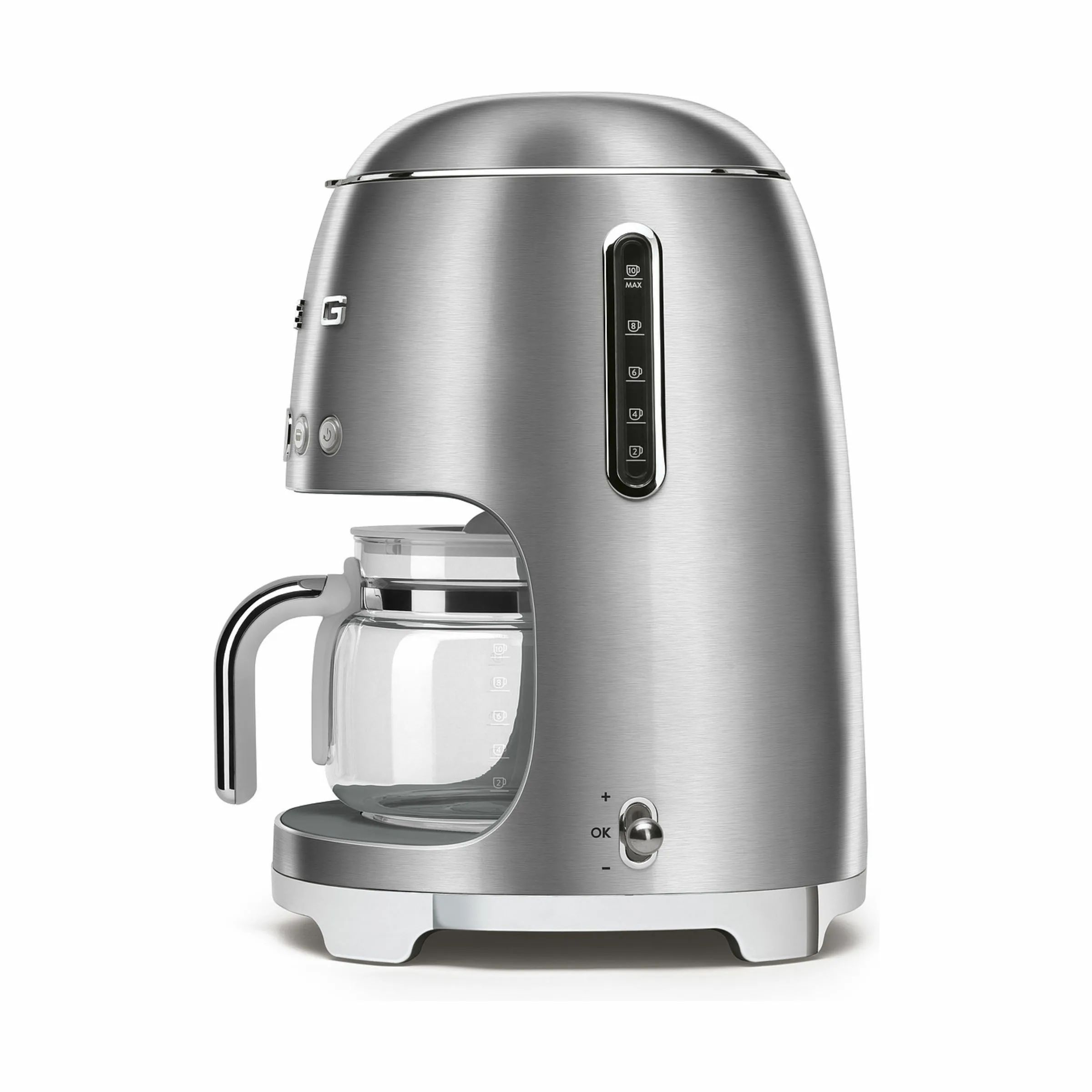 Smeg Kaffemaskiner 50's Style Kaffemaskine DCF02SSEU i Stål, 3