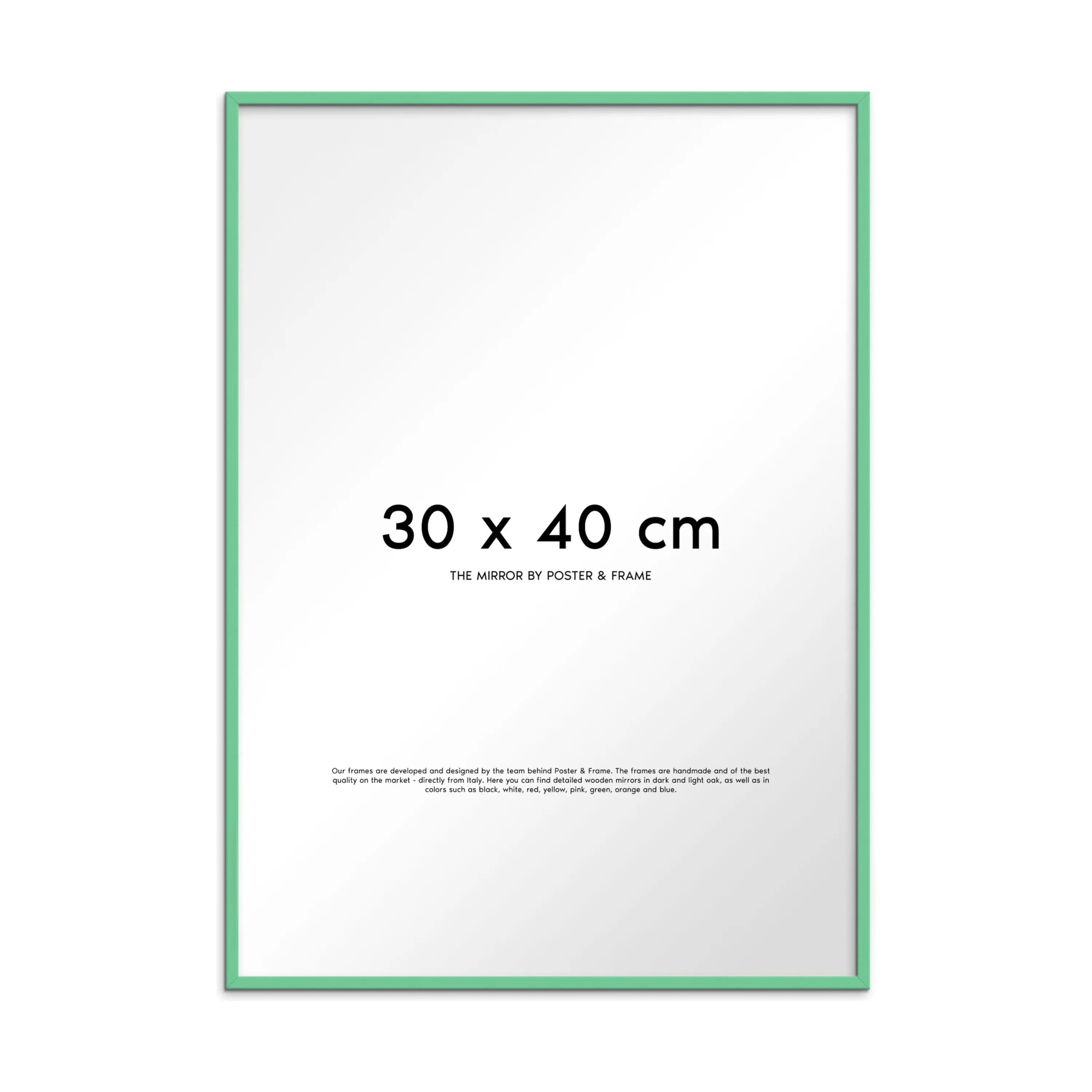 Poster&Frame Spejle Spejl i Mint, B30 x L40 cm, 1