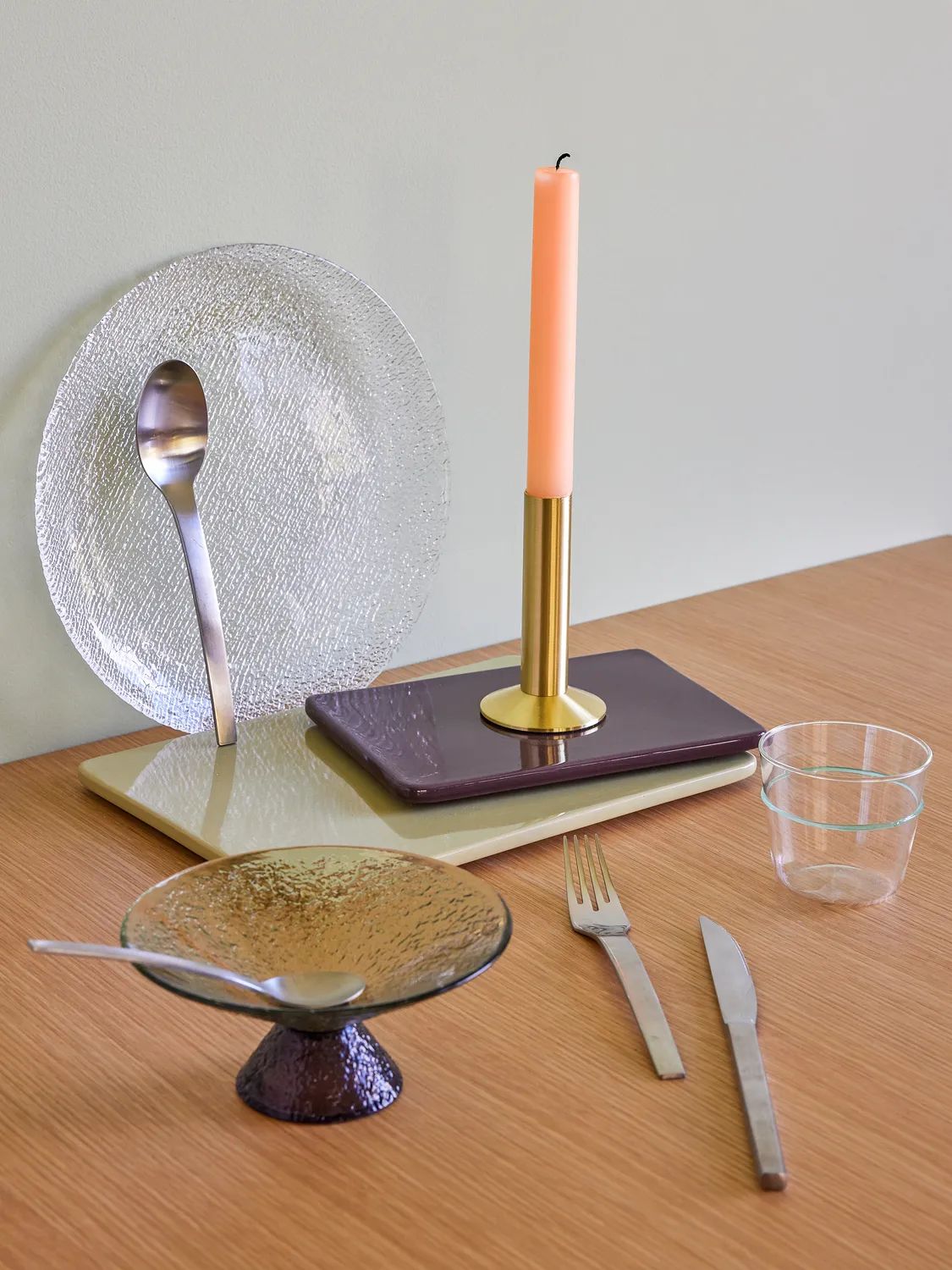 Hübsch Frokosttallerkener Fuyu Frokosttallerken - 4 stk. i Klar, 6