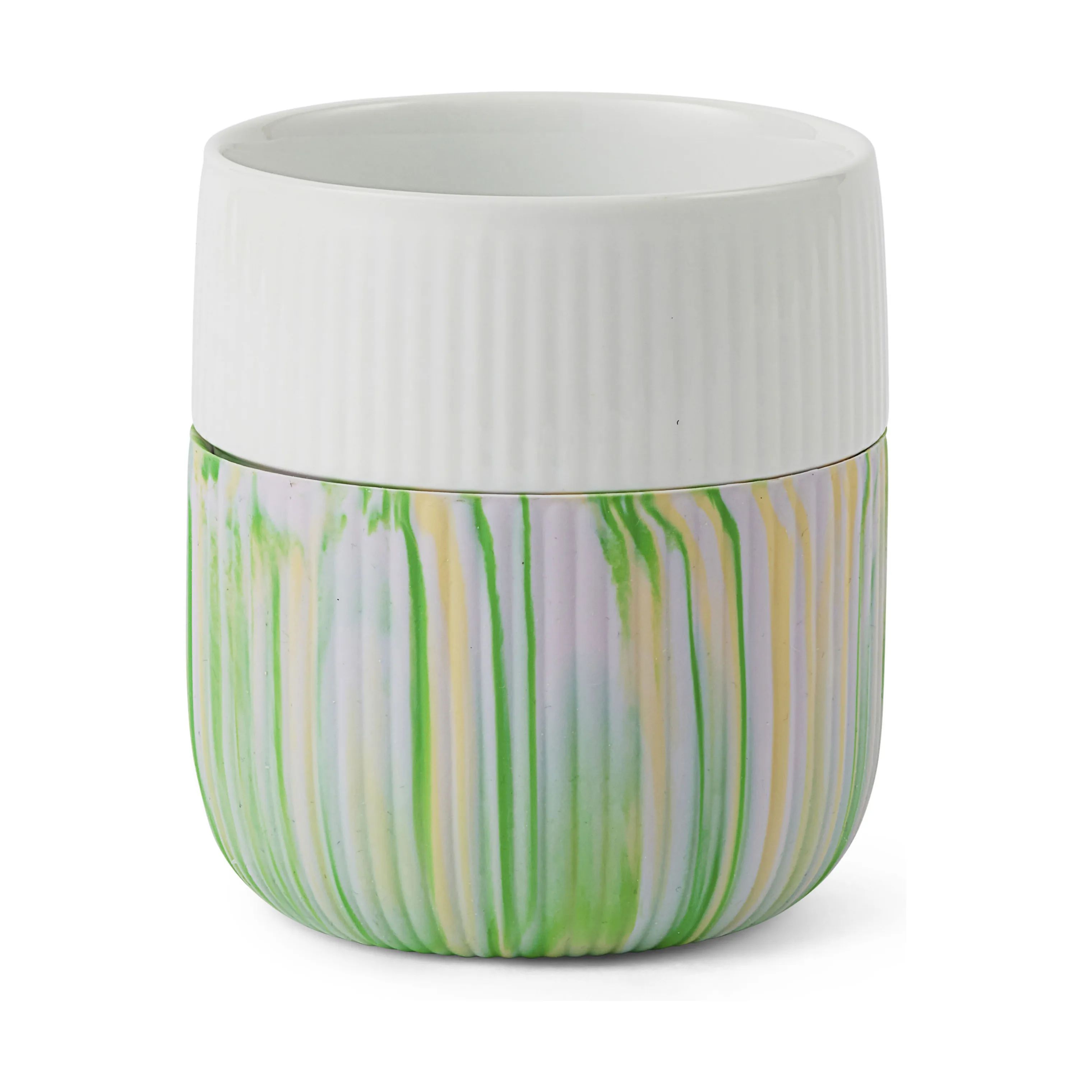 Royal Copenhagen Krus og kopper uden hank Riflet Contrast Marble Krus i Limeburst, 1