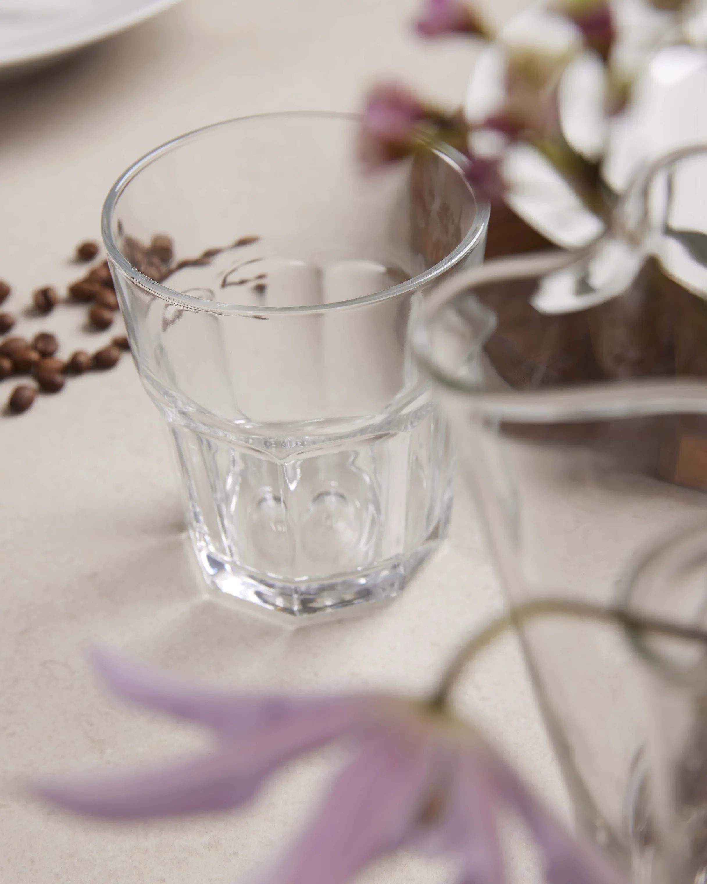 Aida Vandglas Granit Café au Lait Glas - 6 stk. i Klar, 2