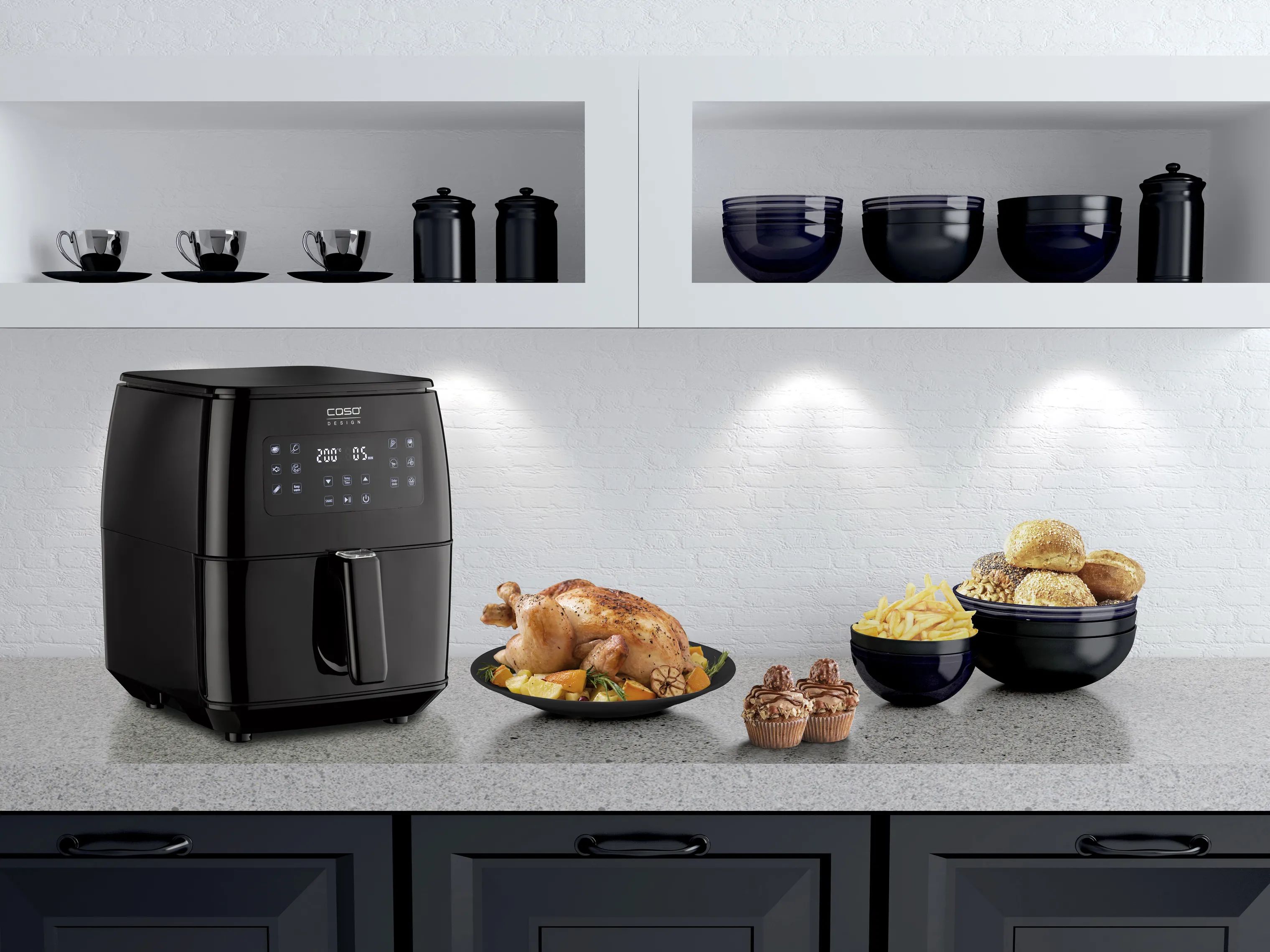 Caso Airfryers Airfryer CS3180 AF600XL i Sort, 2
