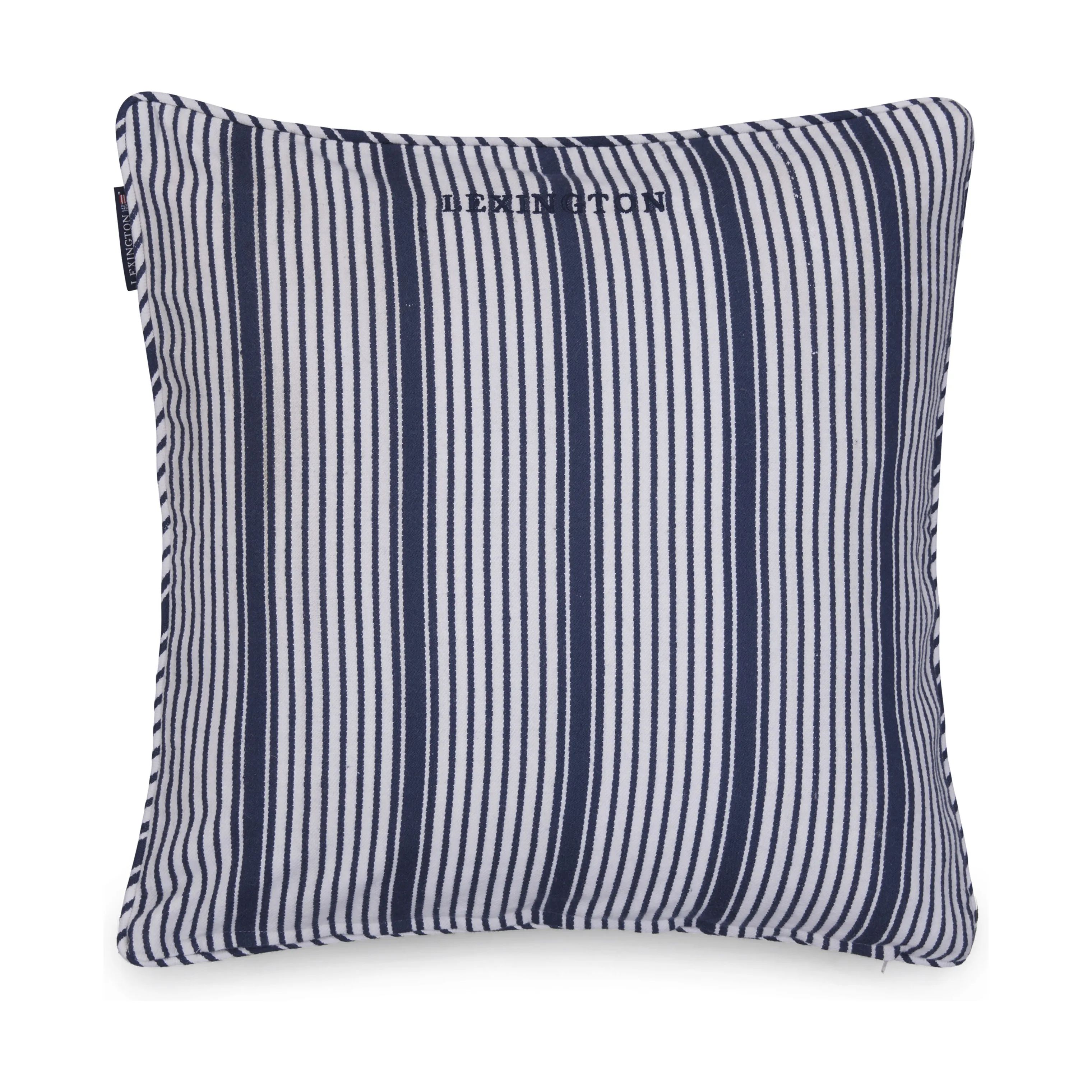 Lexington Pyntepudebetræk Icons Classic Pudebetræk i White/Navy, 3