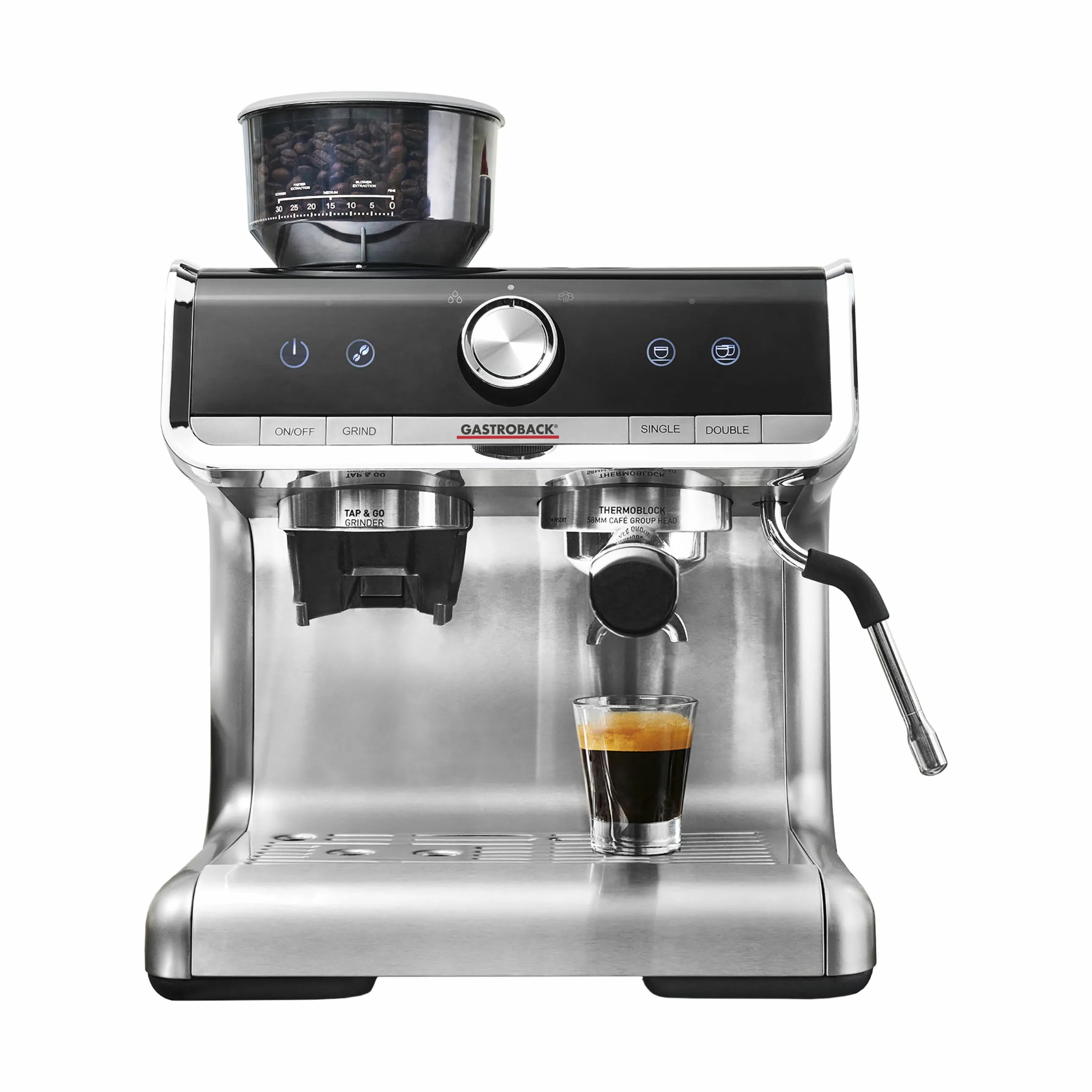 GASTROBACK Espressomaskiner Design Barista Pro Espressomaskine i Sølvfarvet, 1