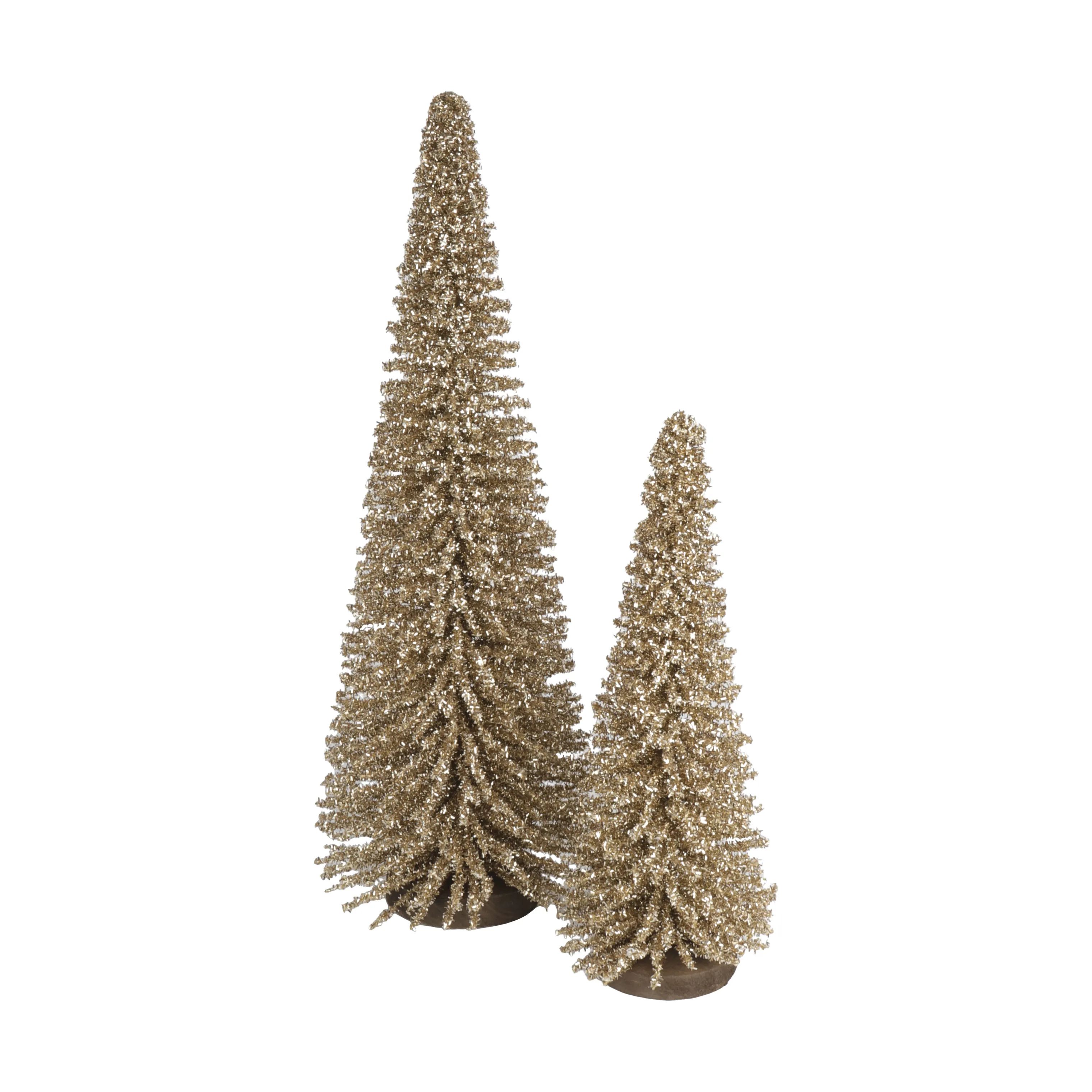 Casa Christmas Øvrigt julepynt Glittertræ i Guldfarvet, 60 cm, 2
