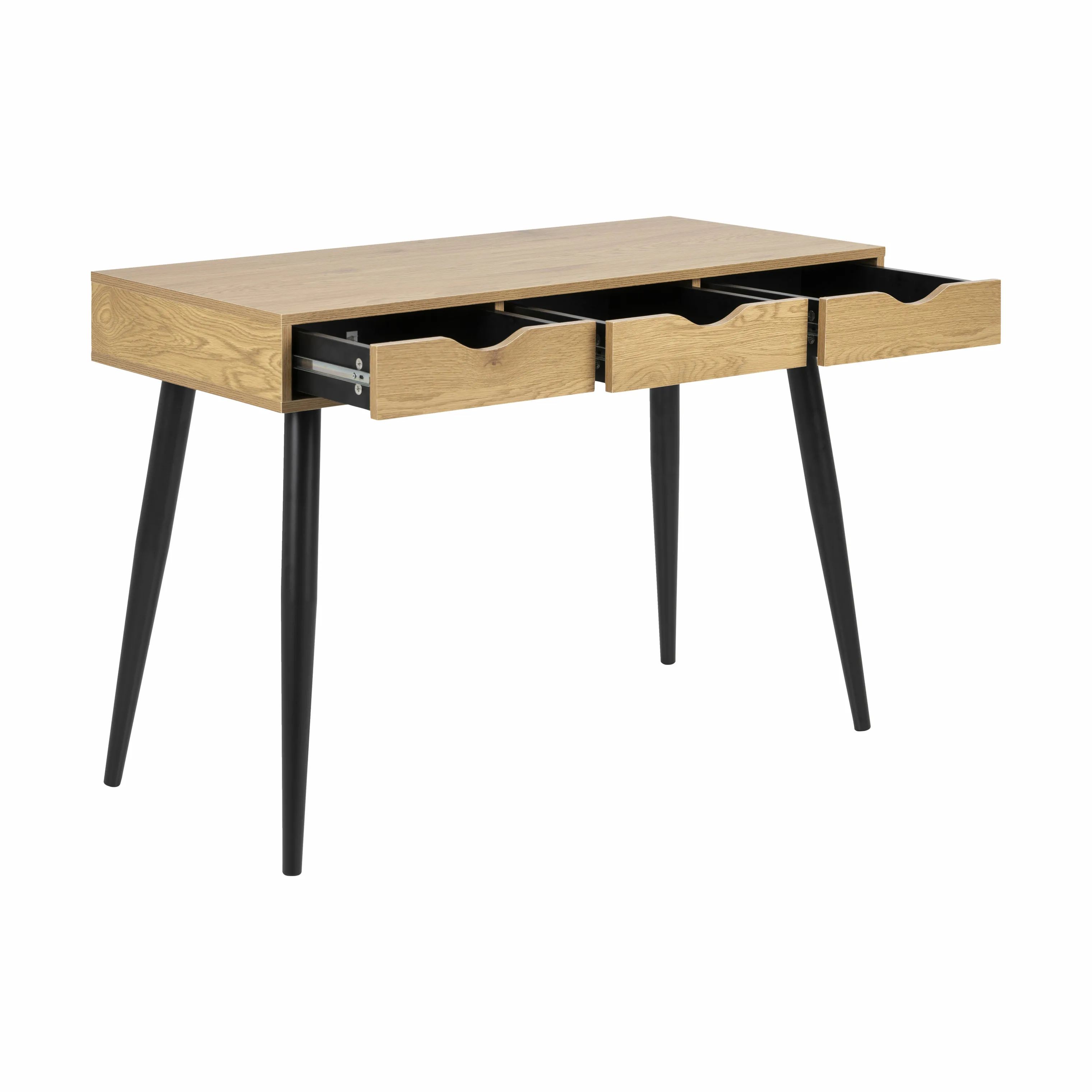 CASA Living Skriveborde Neptun Skrivebord i Natur/sort, 4