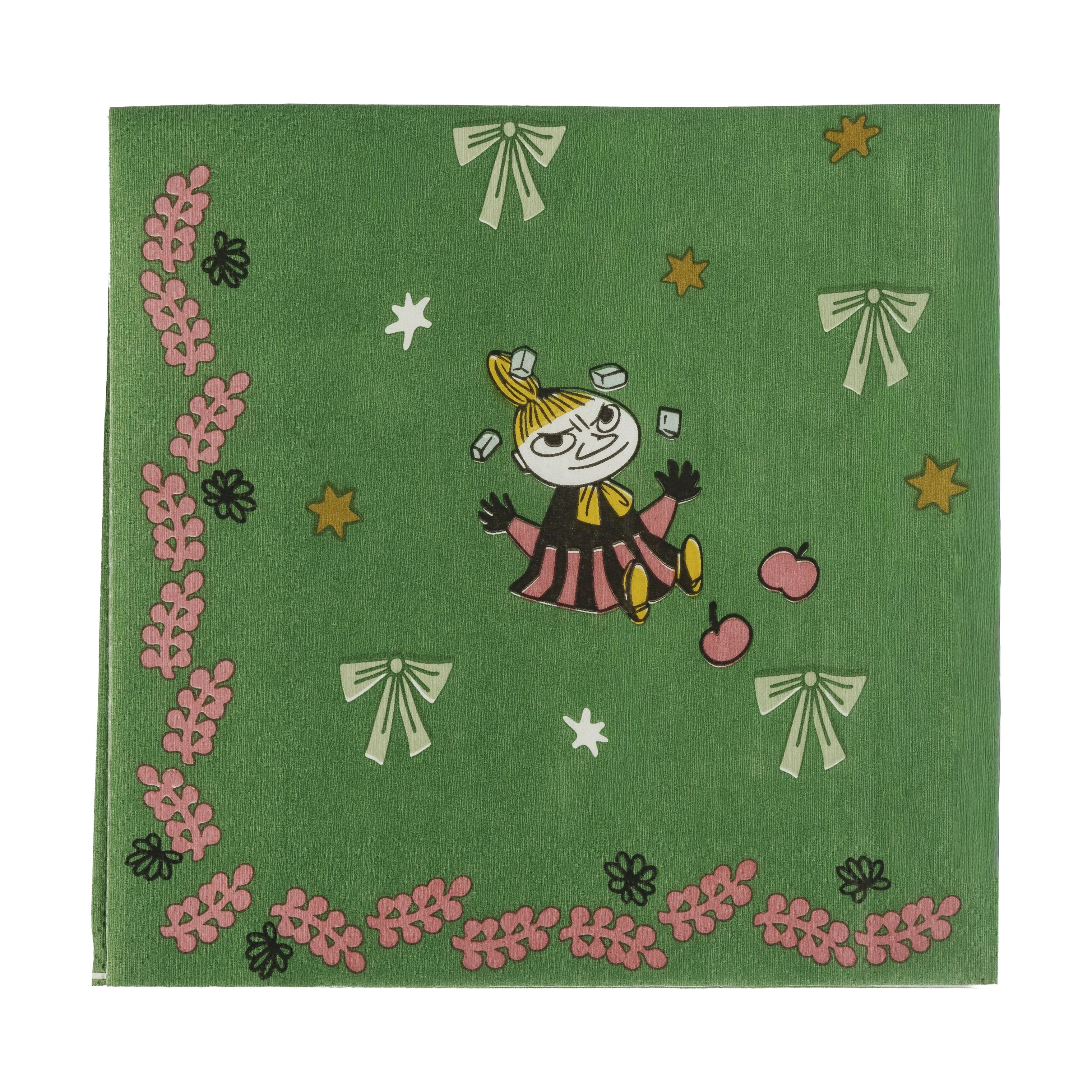 Moomin Arabia Papirservietter Gift of Love Serviet - 20 stk. i Grøn, 1