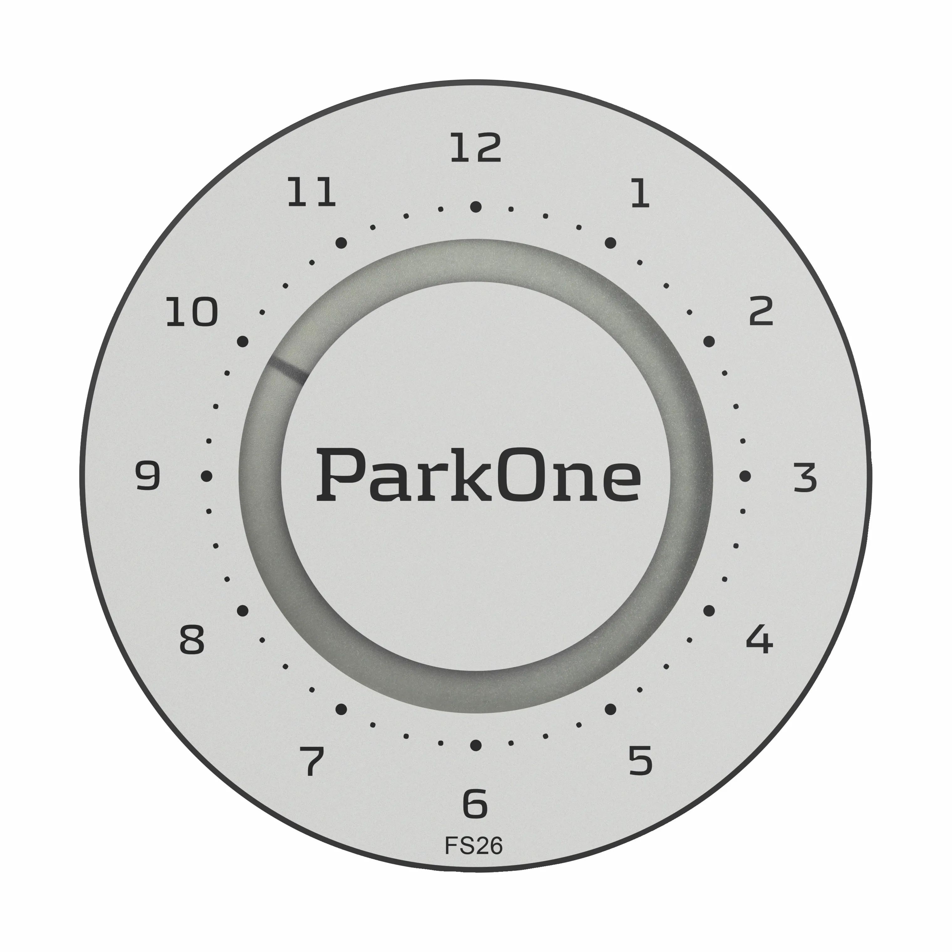 ParkOne P-skiver 2 P-skive i Sølvfarvet/Sort, 1