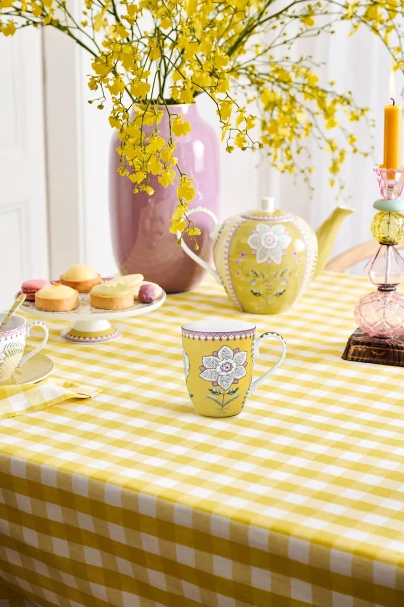 PIP Studio Krus og kopper med hank Lily & Lotus Krus i Yellow, 365 ml, 2