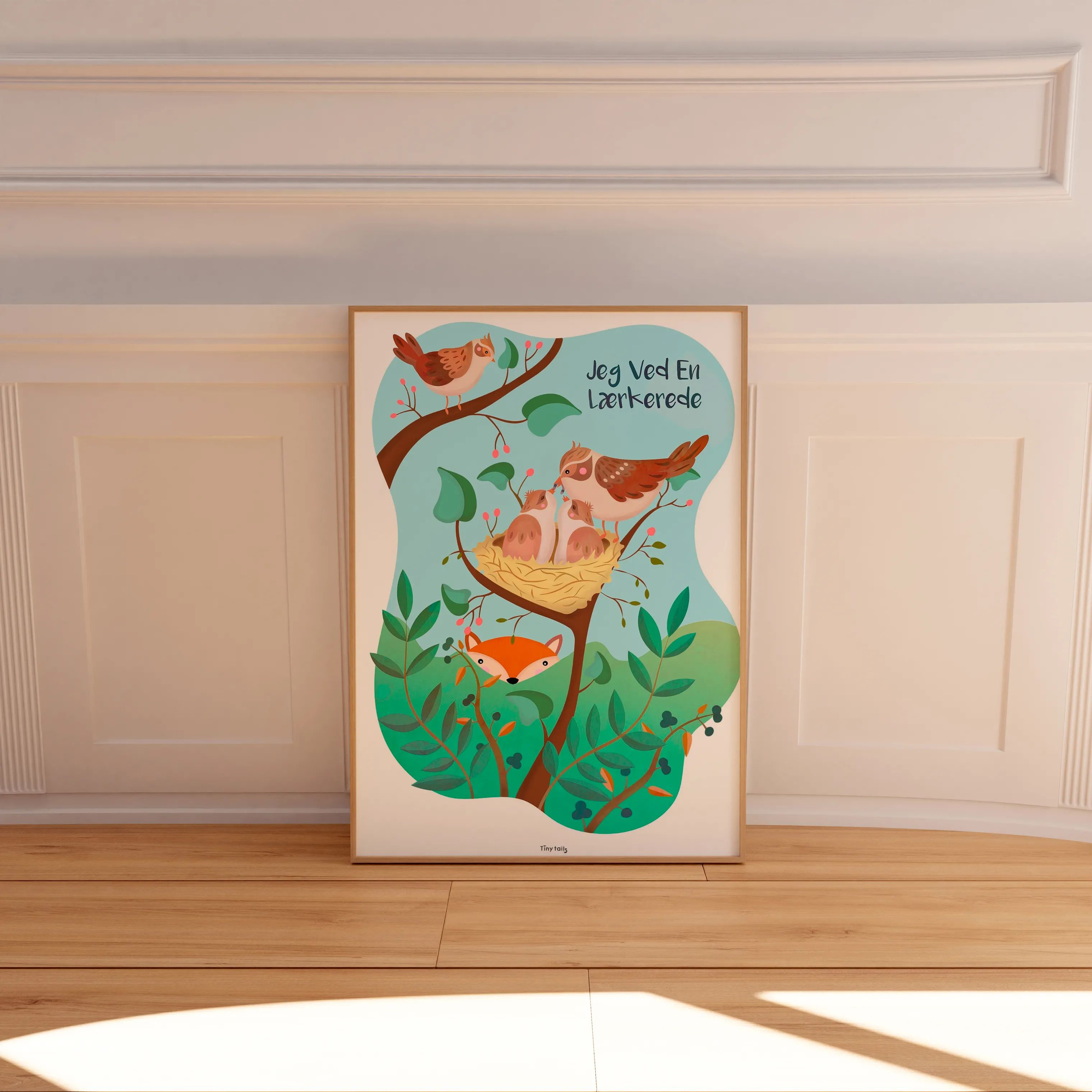 Poster&Frame Plakater Plakat - Jeg ved en lærkerede i B50 x L70 cm, 2