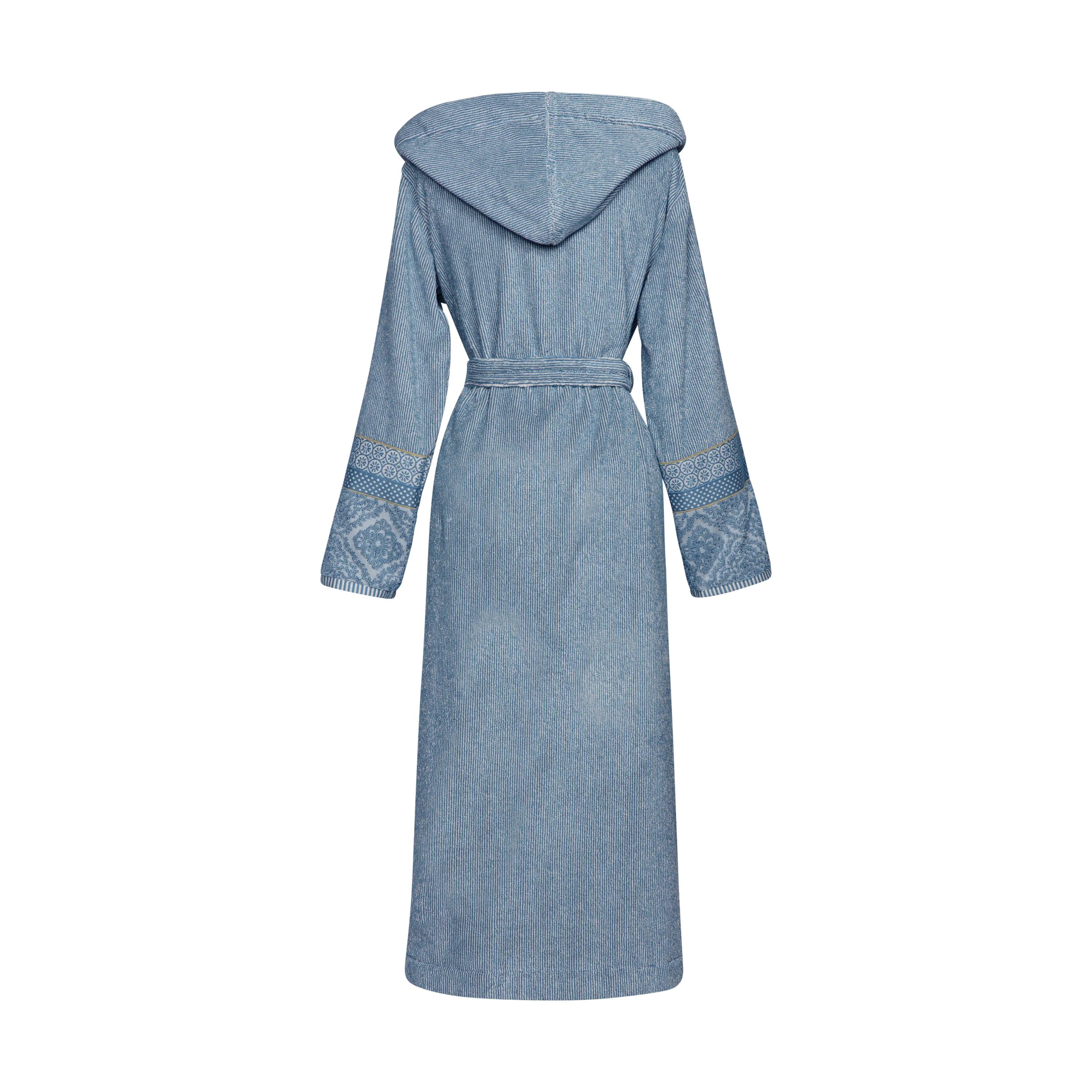 PIP Studio Morgenkåber Soft Zellige Secret Garden Badekåbe i Blågrå, XL, 4