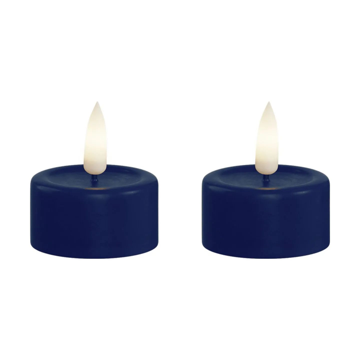 Deluxe Homeart LED-lys Real Flame LED Fyrfadslys - 2 stk. i Royal Blue, 4,1 cm, 1