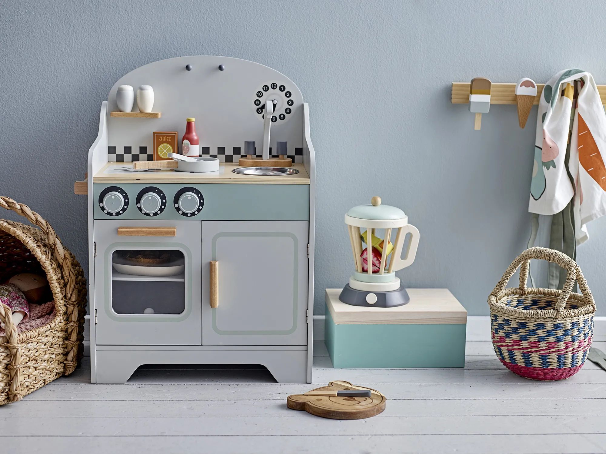 Bloomingville Mini Knagerækker MINI Zyon Knagerække i Brun, 2