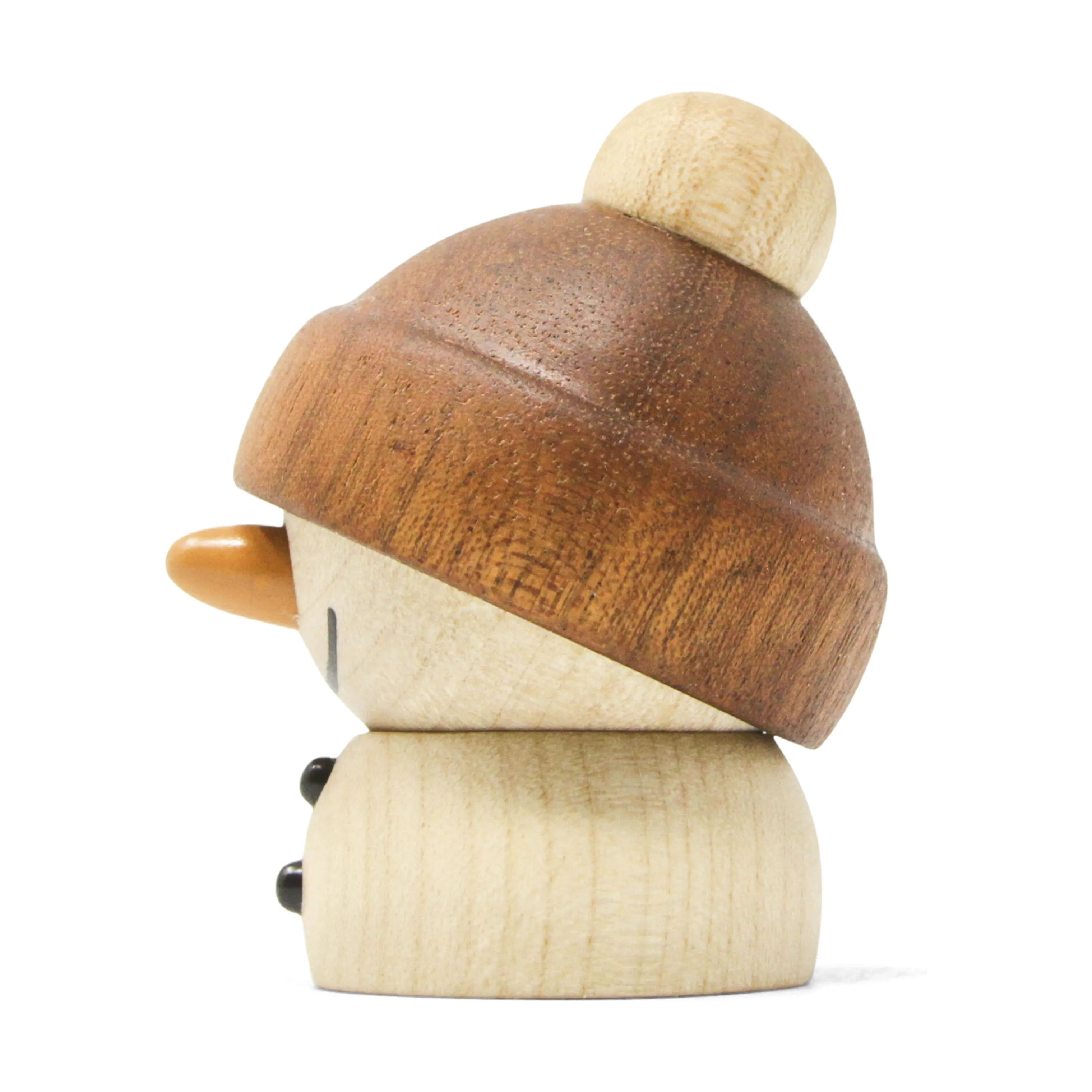 FableWood Julefigurer Snowman - Sundae i Ahorn/Sapele, 3