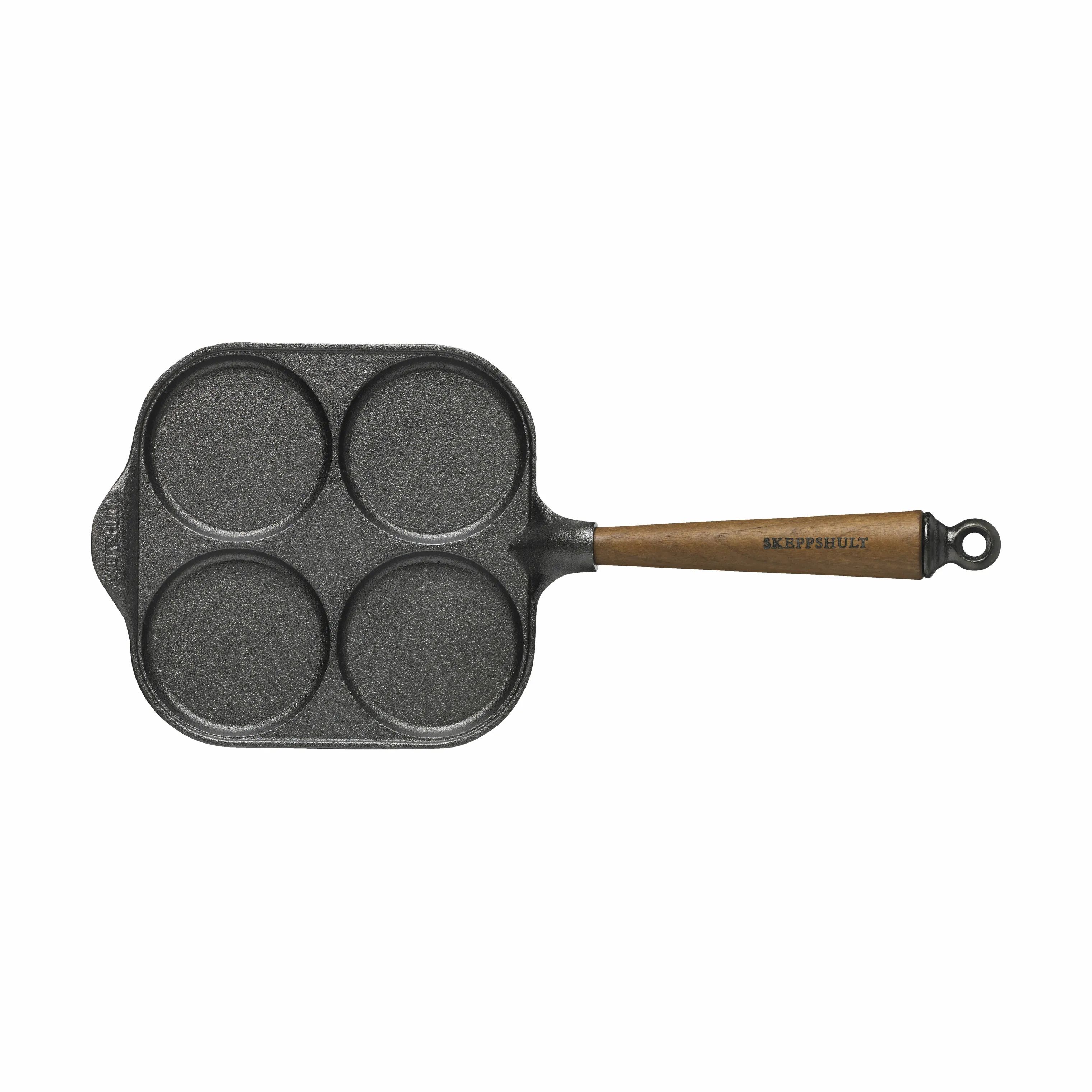 Skeppshult Stegepander Walnut Æggepande i Sort/Træ, 23 cm, 1