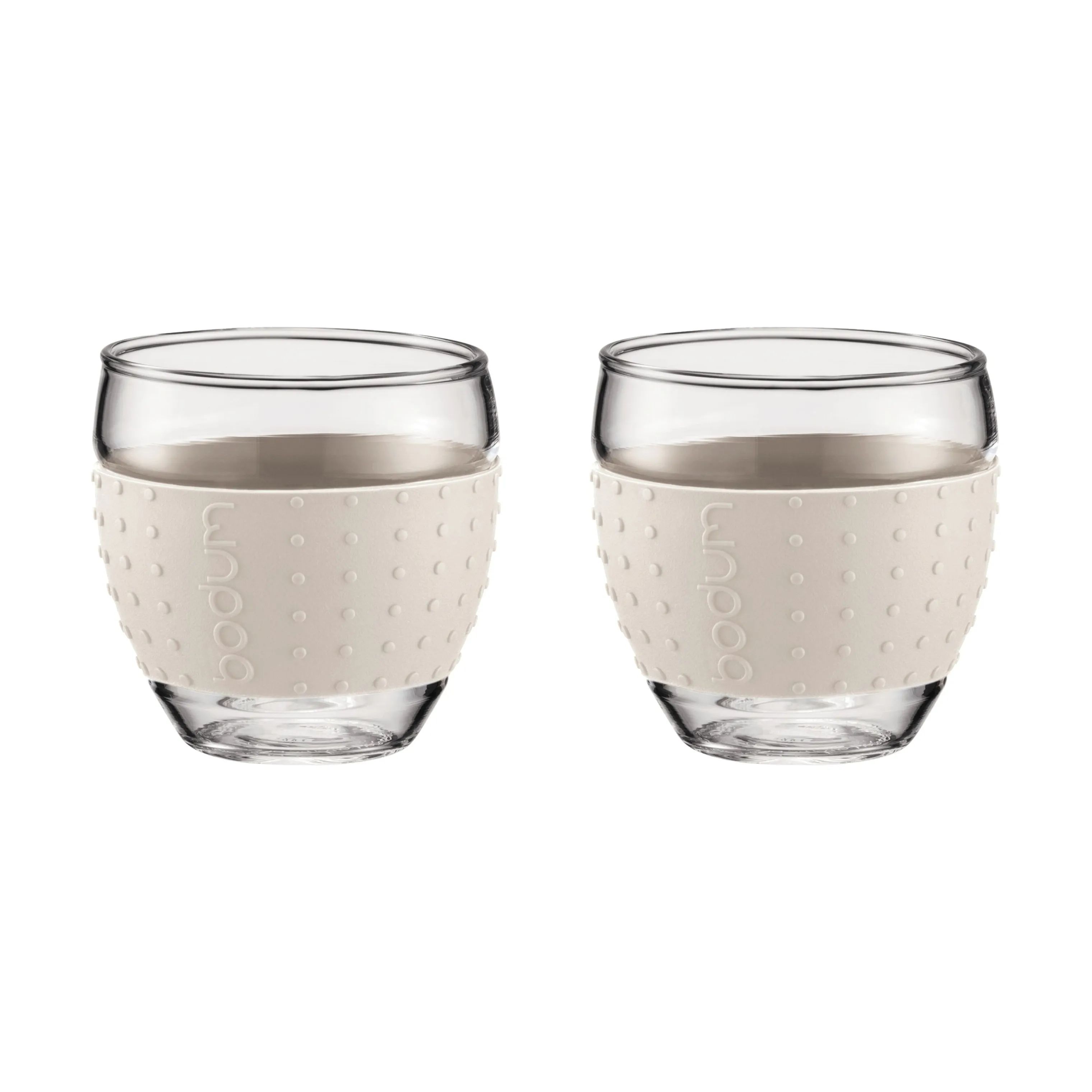 Bodum Termoglas Pavina Glas - 2 stk. i off white, 10 cl, 1