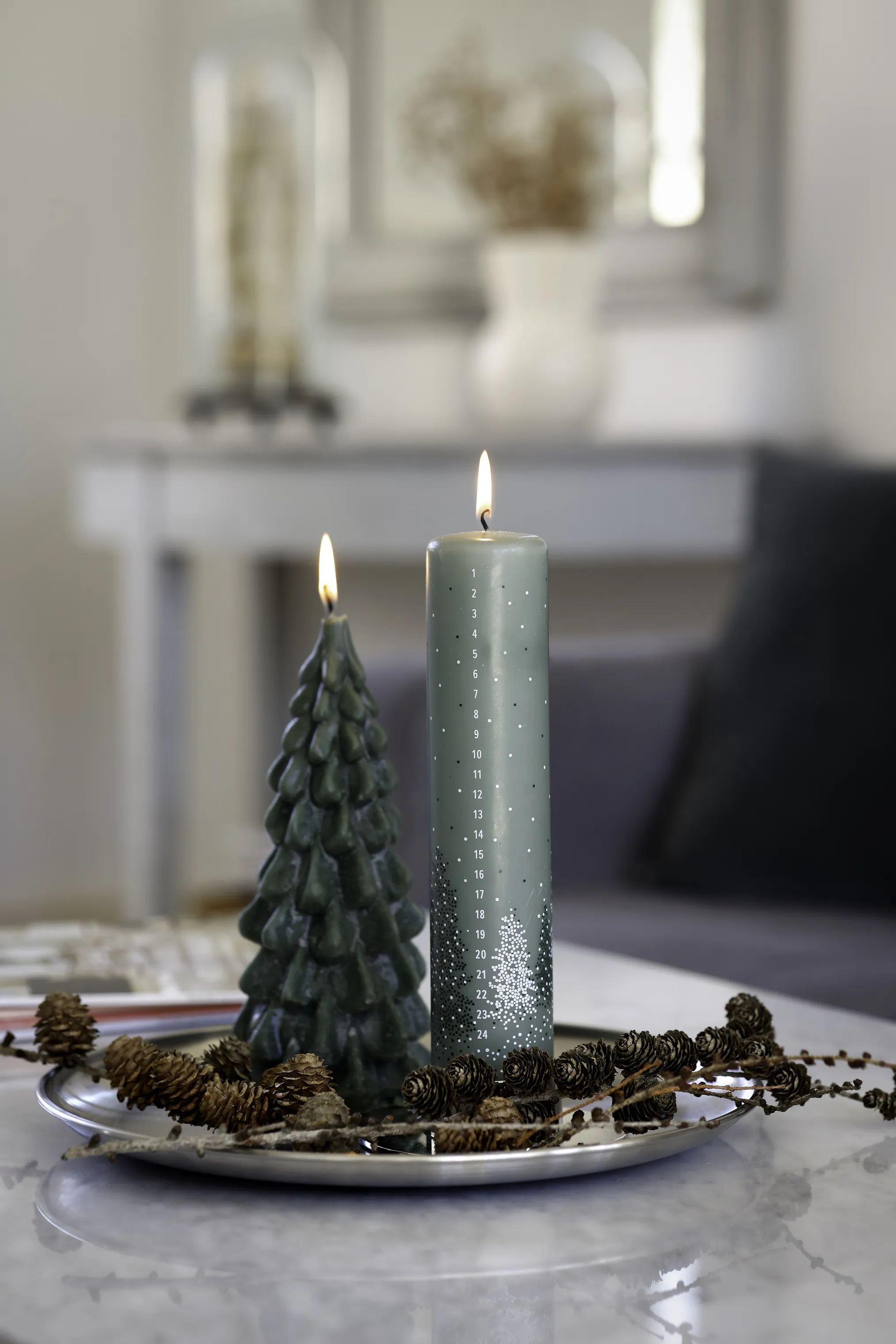 Casa Christmas Kalenderlys Kalenderlys i Grøn, 2