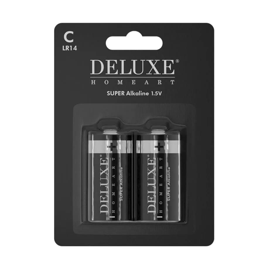 Deluxe Homeart Batterier C Batterier - 2 stk. i Sort, 1