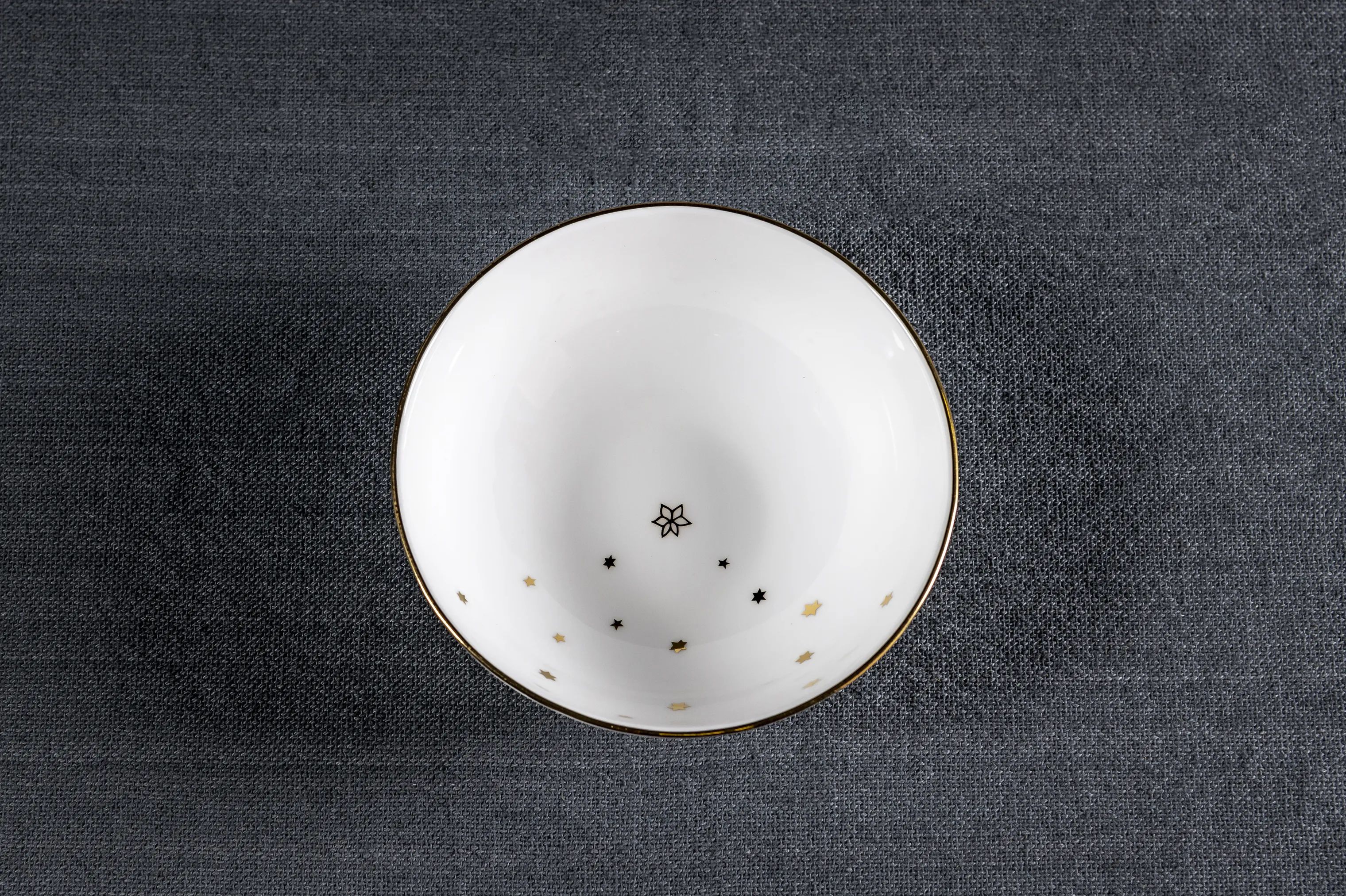 Jette Frölich Design Serveringsskåle Vinterstjerner Dyb Tallerken i Hvid, 15 cm, 2