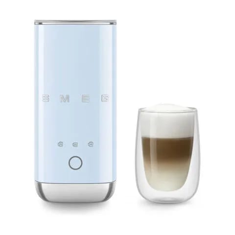 Smeg Mælkeskummere 50's style Mini-Mælkeskummer i Blå, 180 ml, 3