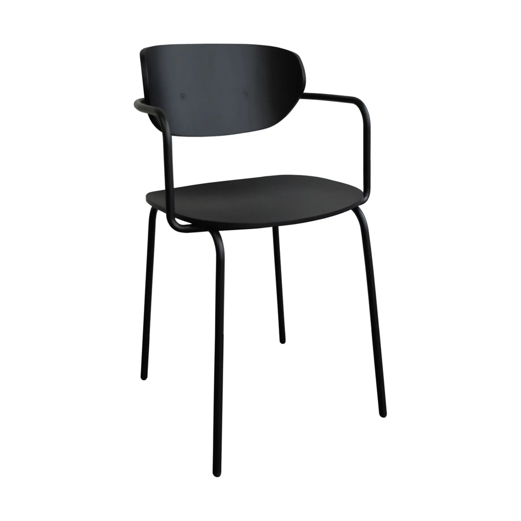Hübsch Spisebordsstole Arch Spisebordsstol - 2 stk. i Sort, 1