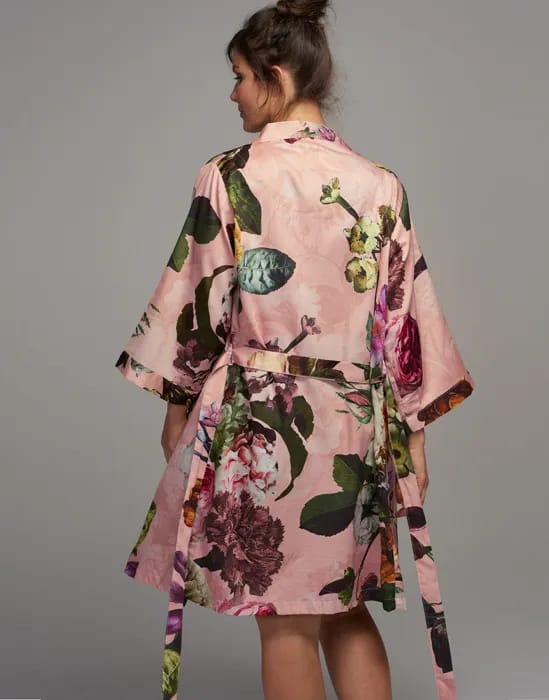 Essenza Morgenkåber Fleur Kimono i Rose, Str. XS, 3