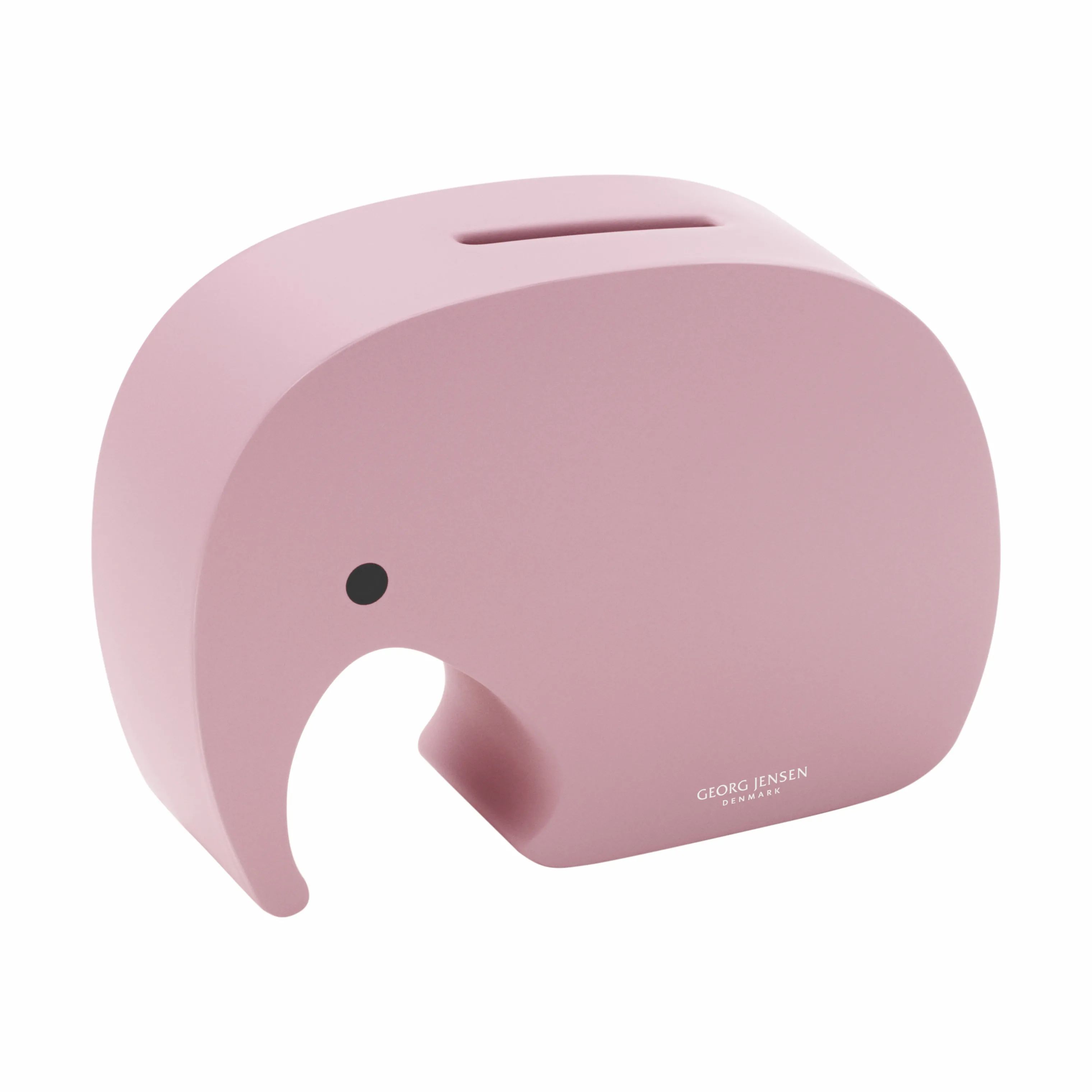 Georg Jensen Øvrige figurer Miniphant Sparegris i Strawberry Blush, 1