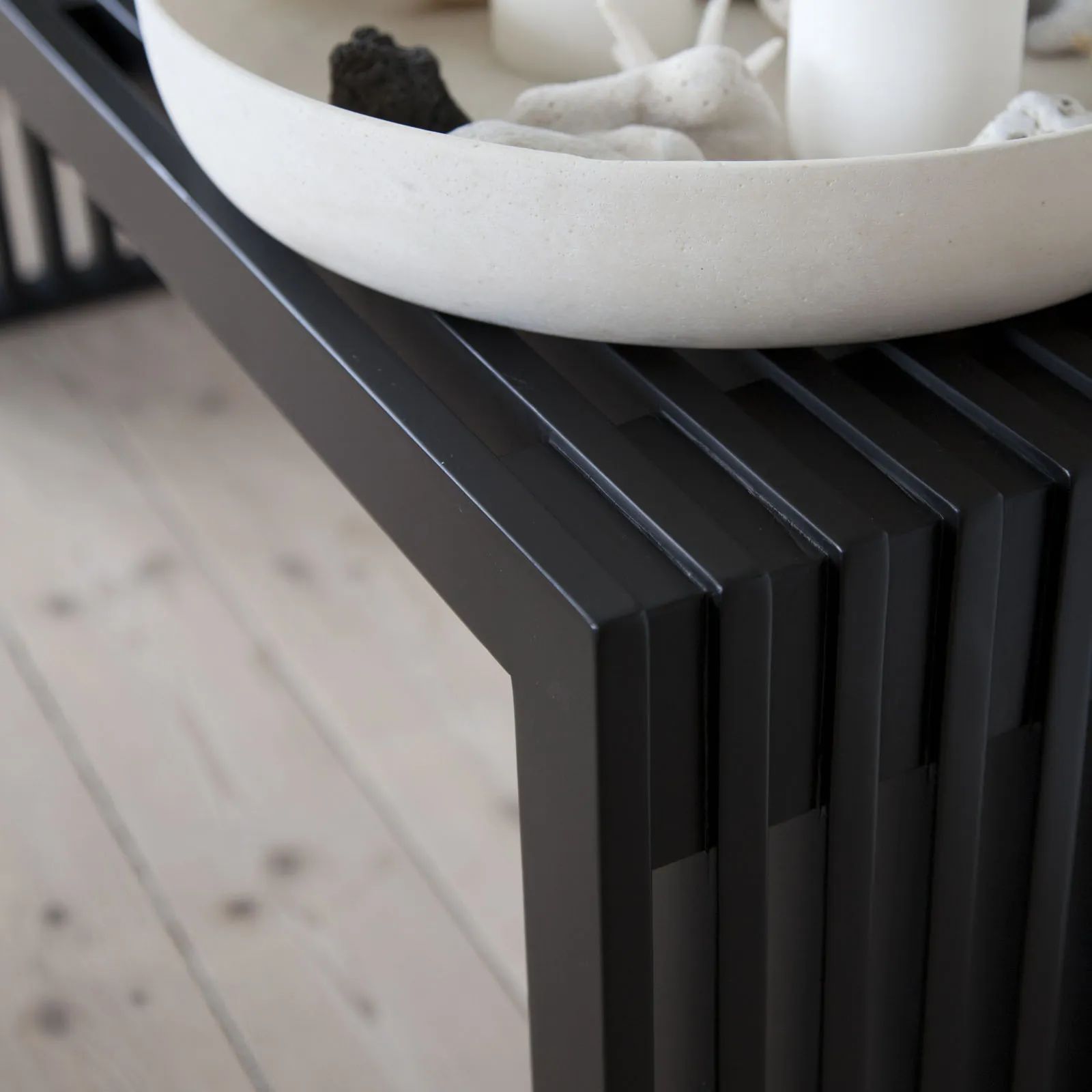 cinas Bænke Rib Bænk i Sort, 3