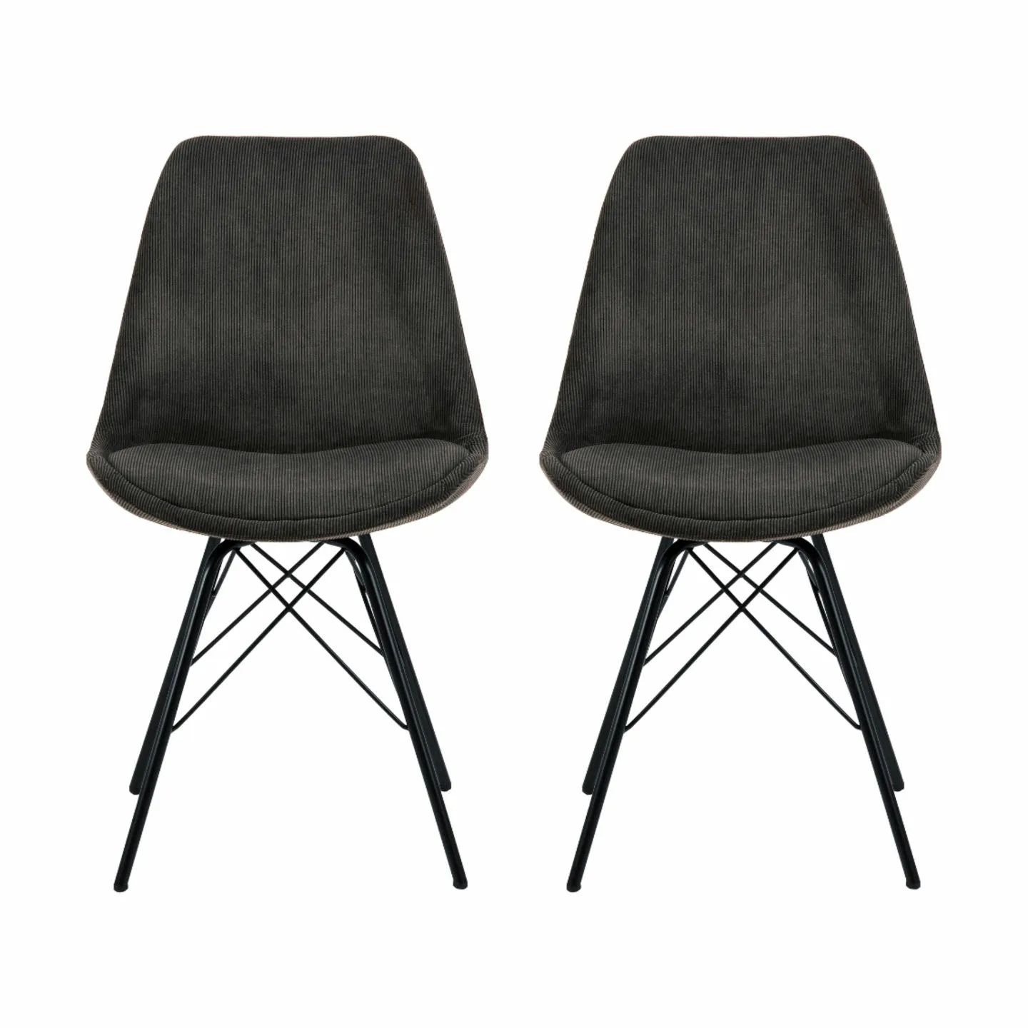 CASA Living Spisebordsstole Eris Spisebordsstol - 2 stk. i antracit, 1