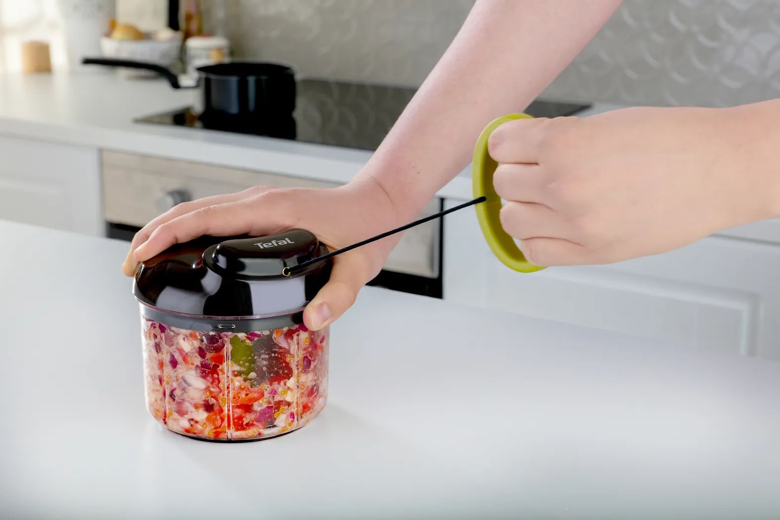 Tefal Minihakkere 5 second chopper Minihakker i Klar / Sort / Grøn, 5