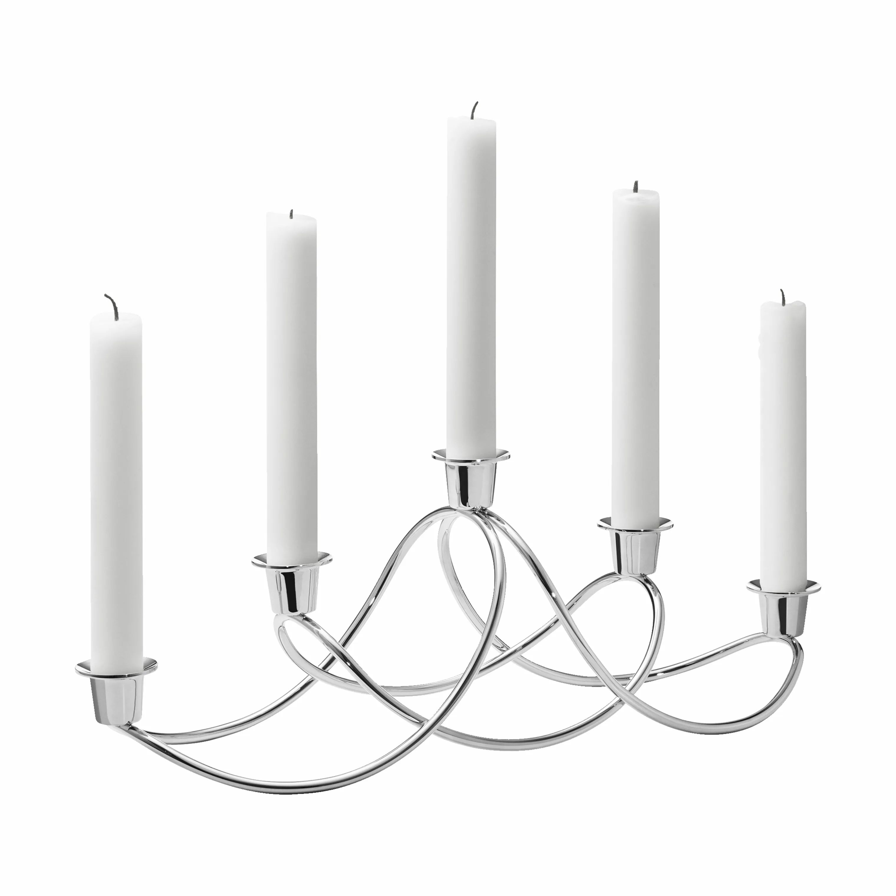 Georg Jensen Kronelysestage Christmas Collectibles Harmony Lysestage i Stål, 14,3 cm, 1