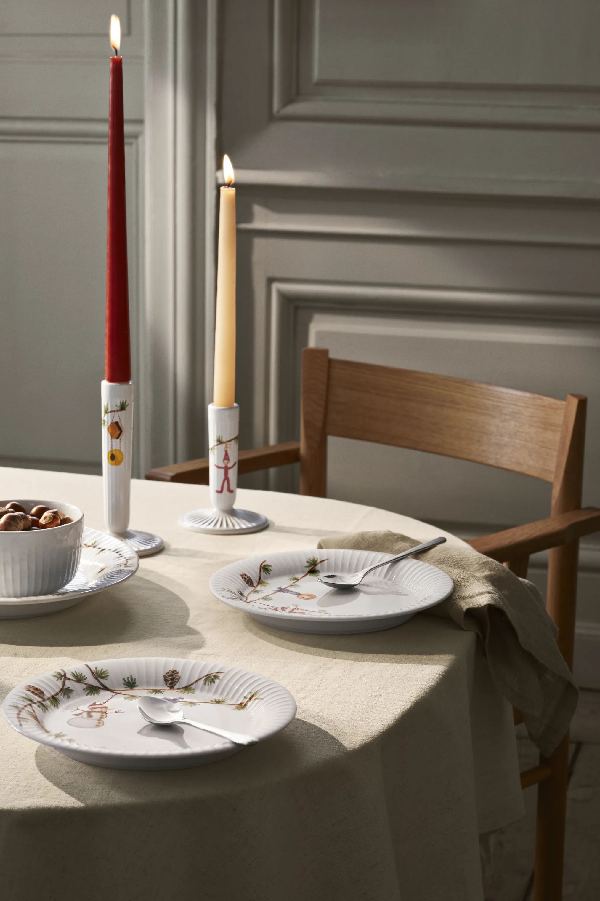 Kähler Frokosttallerkener Hammershøi Jul Frokosttallerken i Hvid, 22 cm, 5