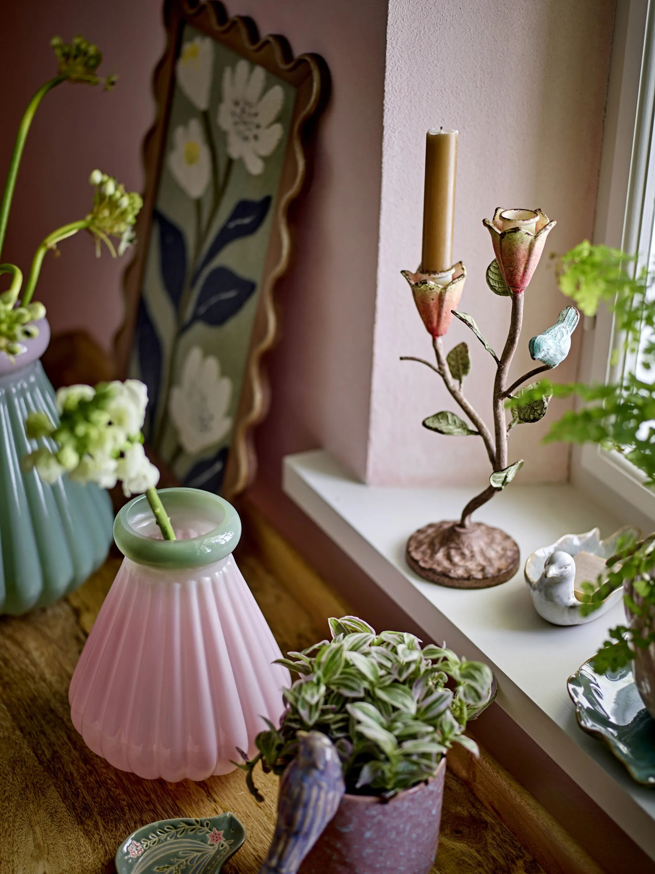 Creative Collection Kronelysestage Zaina Lysestage i Multifarvet, 2