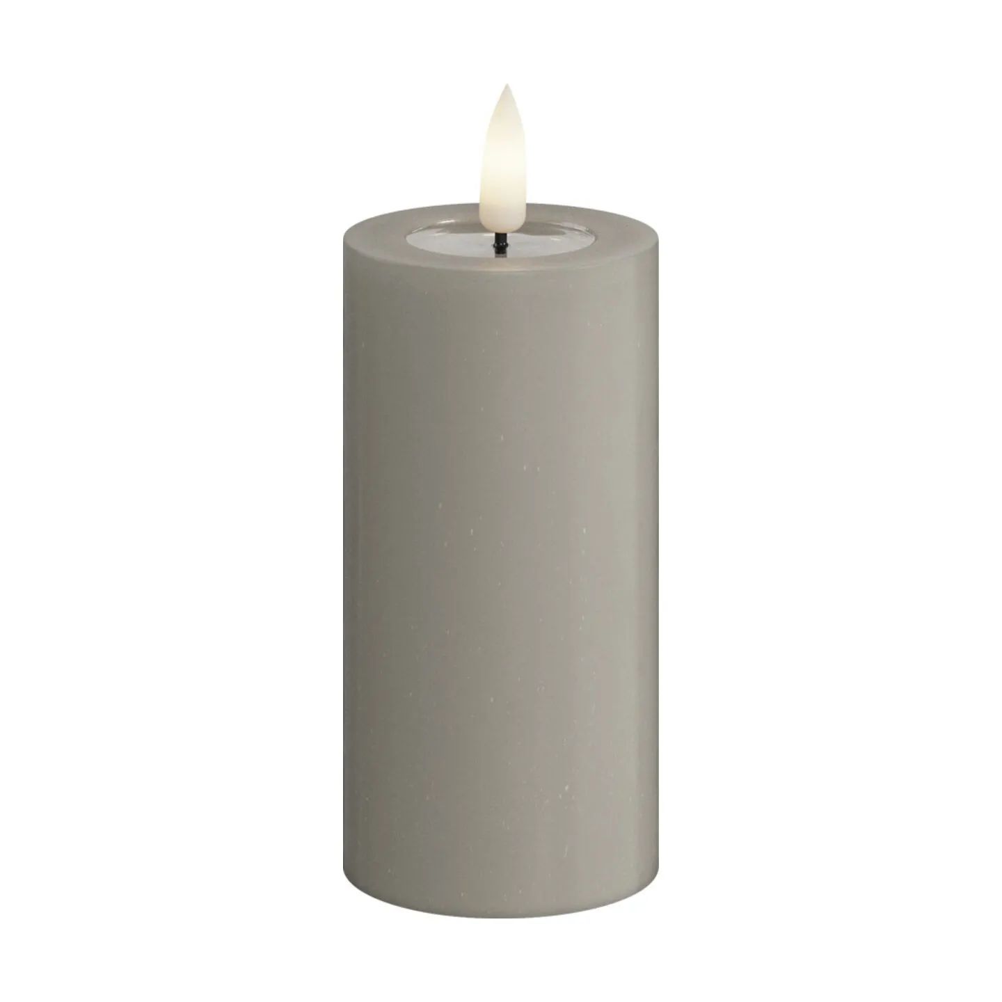 Deluxe Homeart LED-lys Real Flame LED Bloklys i Sand , 10 cm, 1