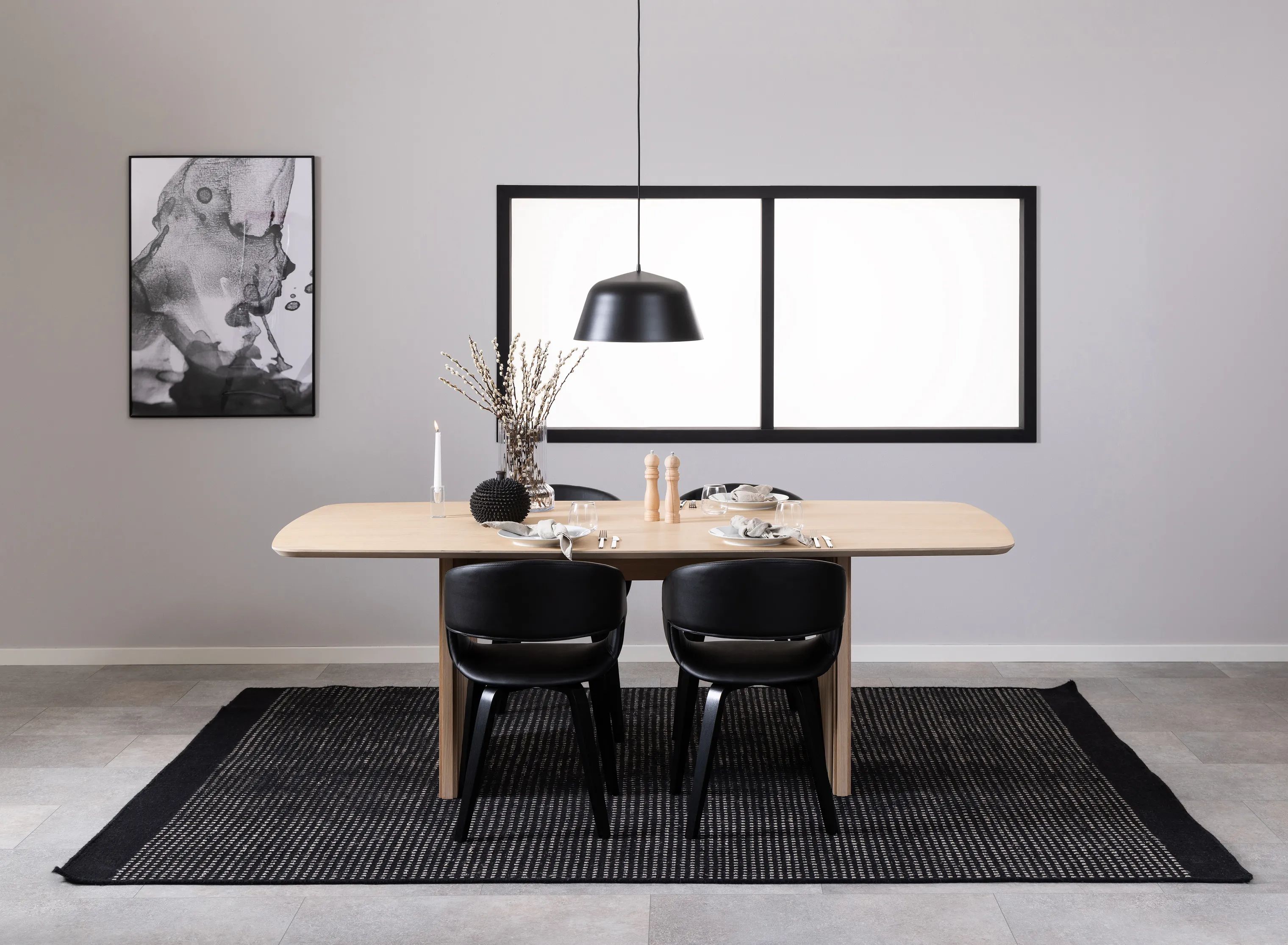 CASA Living Spisebordsstole Nova Spisebordsstole - 2 stk. i sort, 2