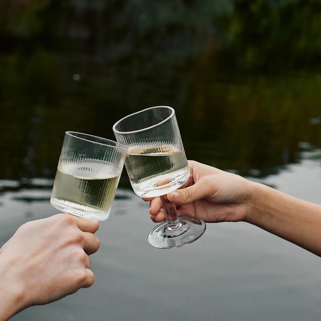 Muubs Hvidvinsglas Ripe Hvidvinsglas i Klar glas, 3