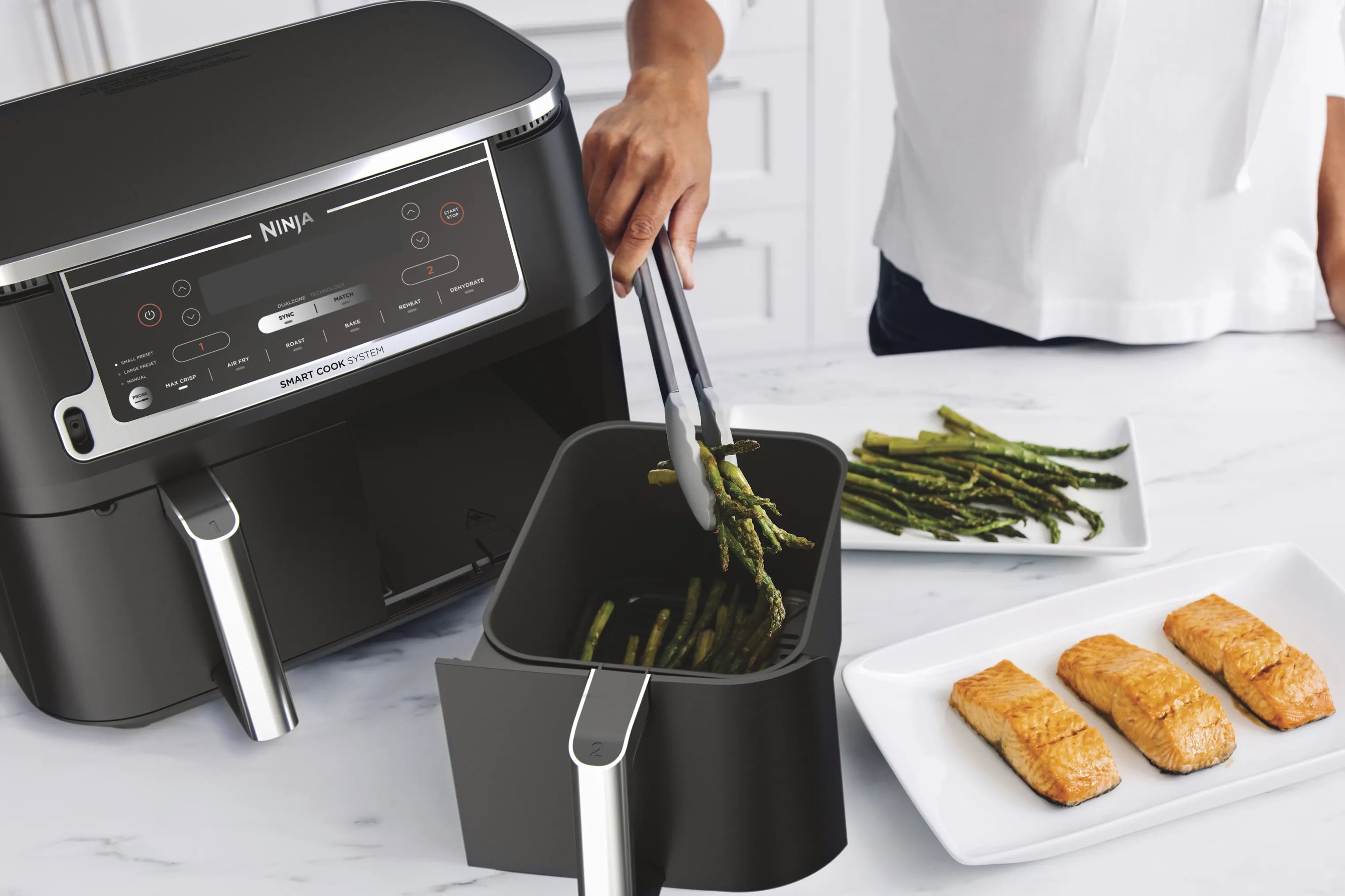Ninja Airfryers Foodi Max Dual Airfryer m. termometer i sort, 6