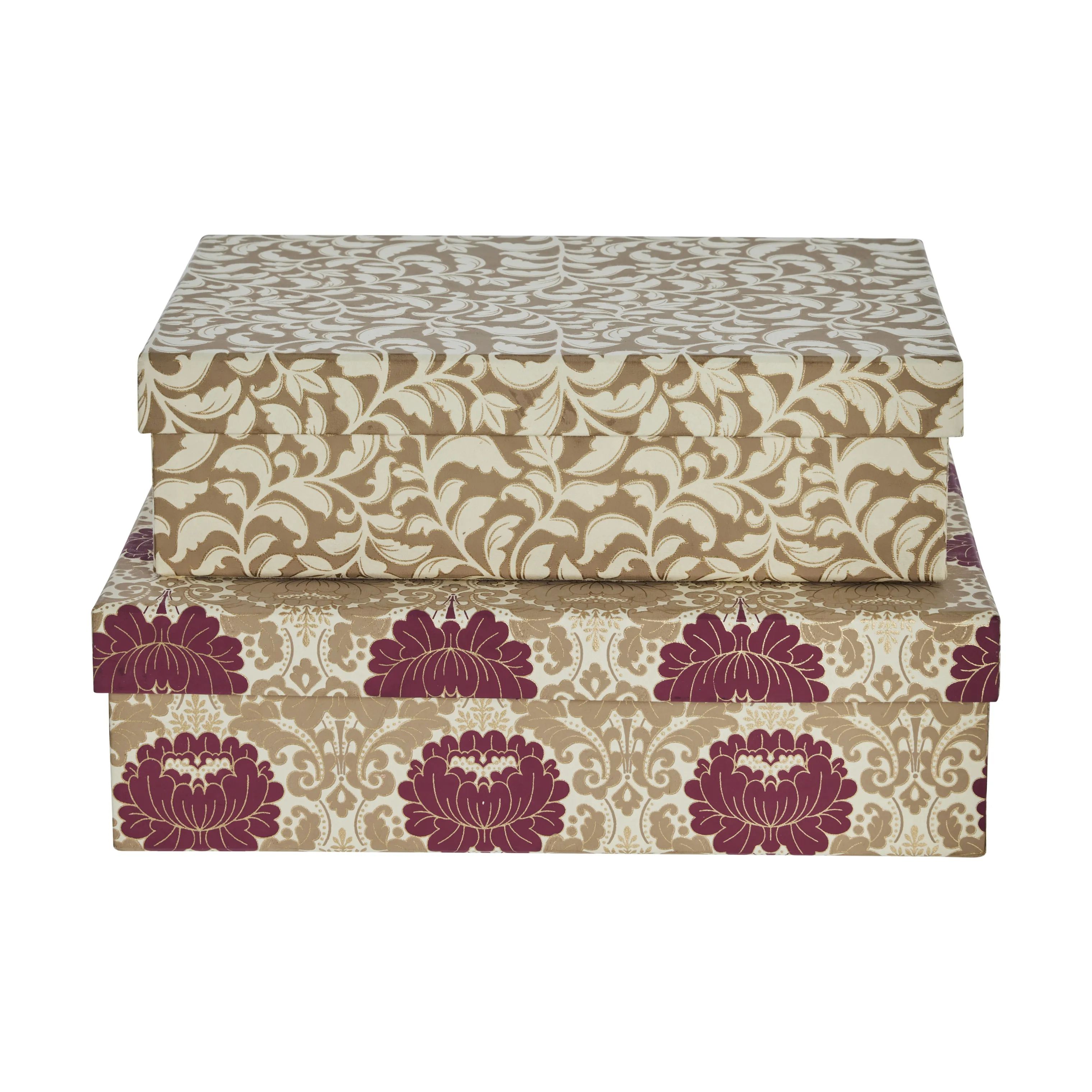 Lene Bjerre Småopbevaring Ellen Æskesæt - 2 stk. i råhvid/beige, 10 cm, 1