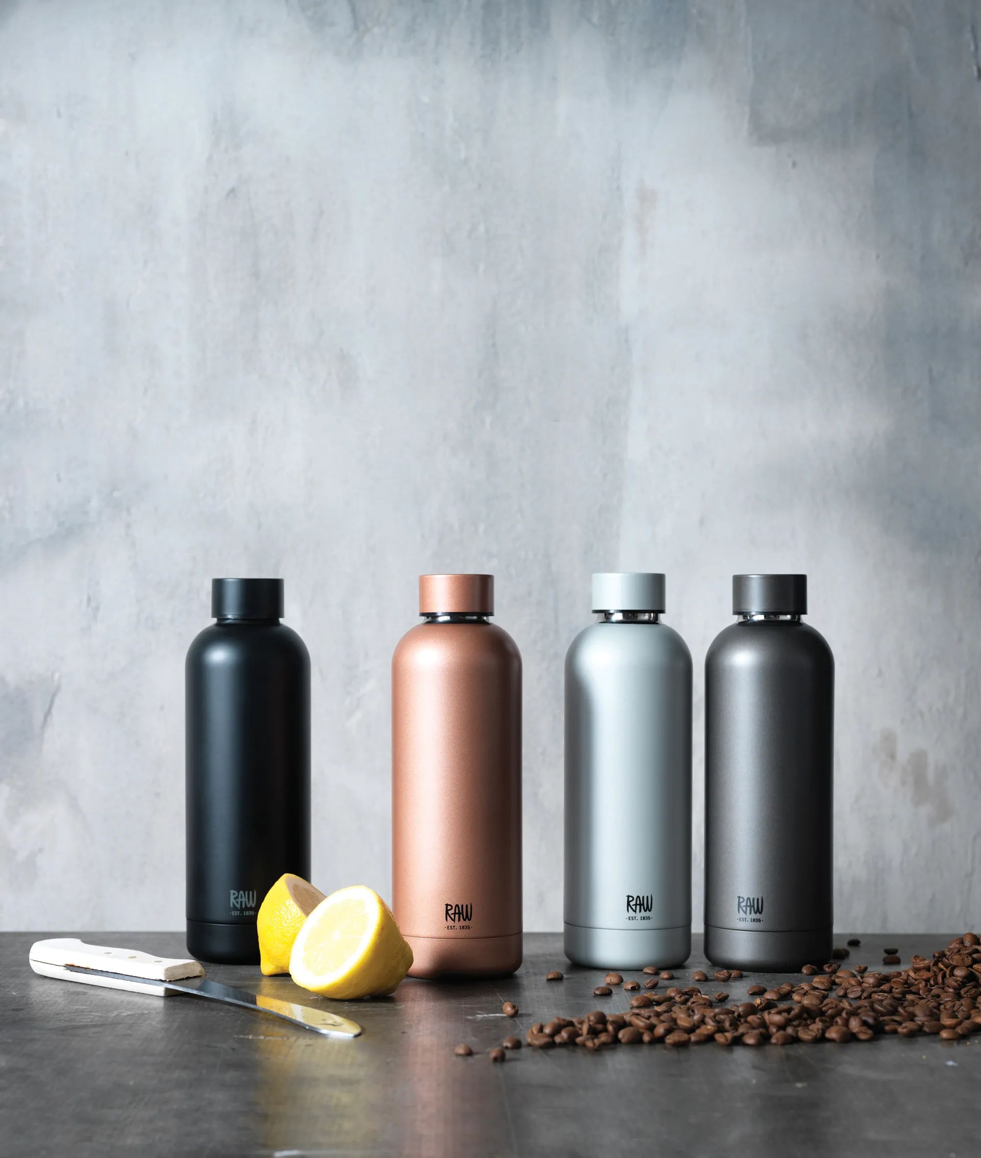 RAW by Aida Drikkedunke To Go Termo Drikkedunk i black, 500 ml, 2