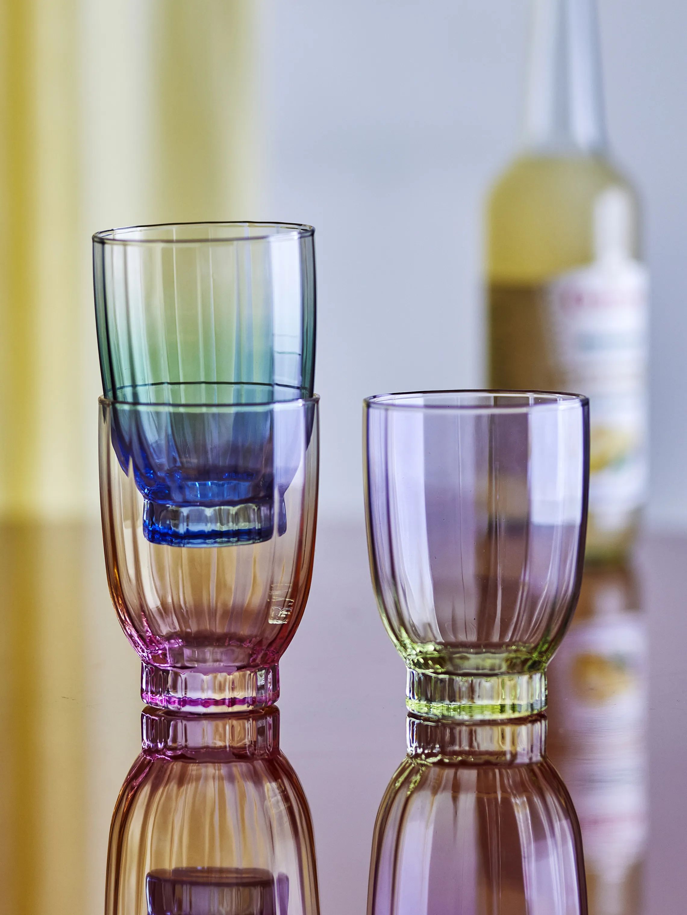 Bloomingville Vandglas Nicoline Drikkeglas - 6 stk. i Multifarvet, 2