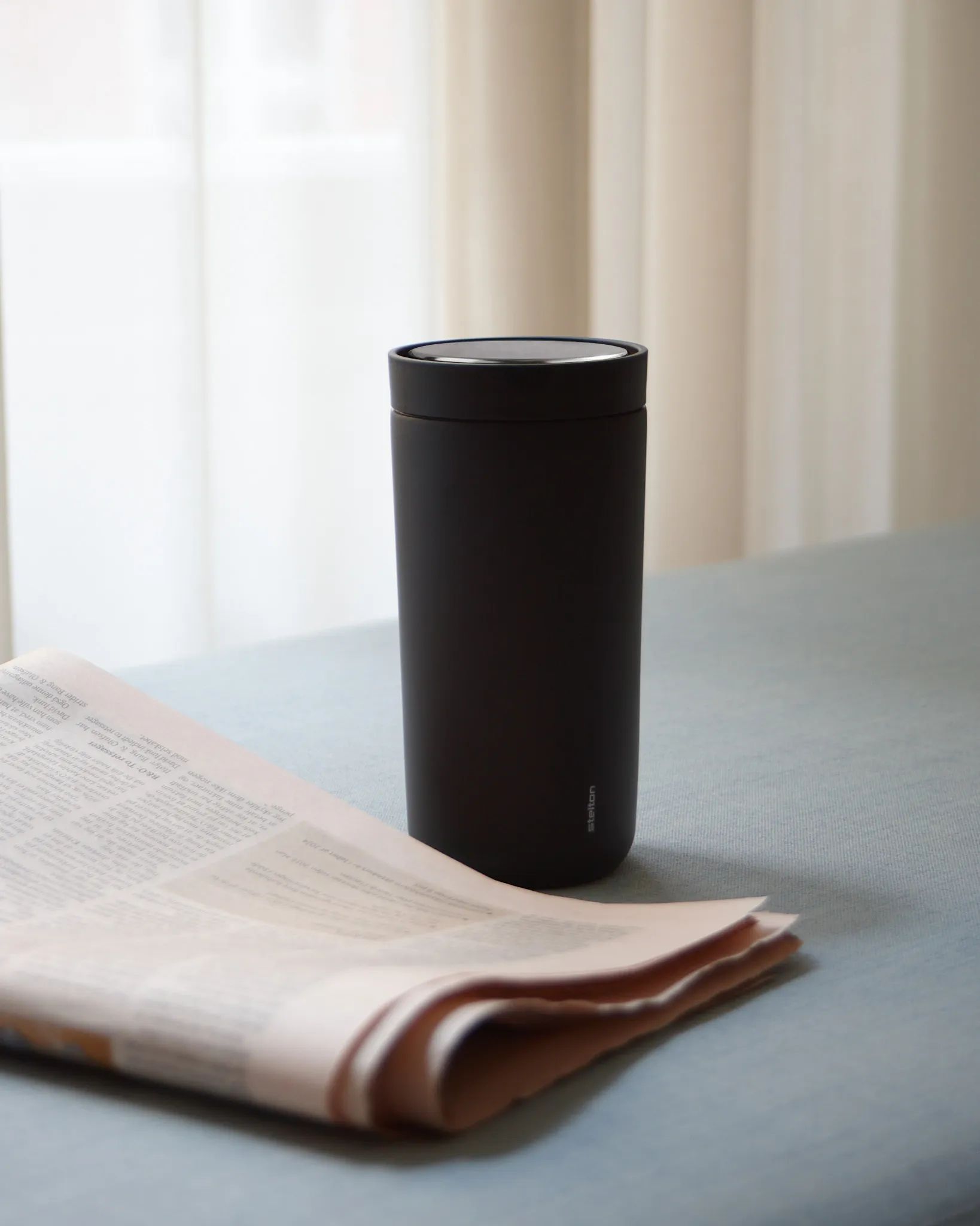 Stelton Termoflasker Drink-It To-Go Click Termokop i soft black, 20 cl, 2