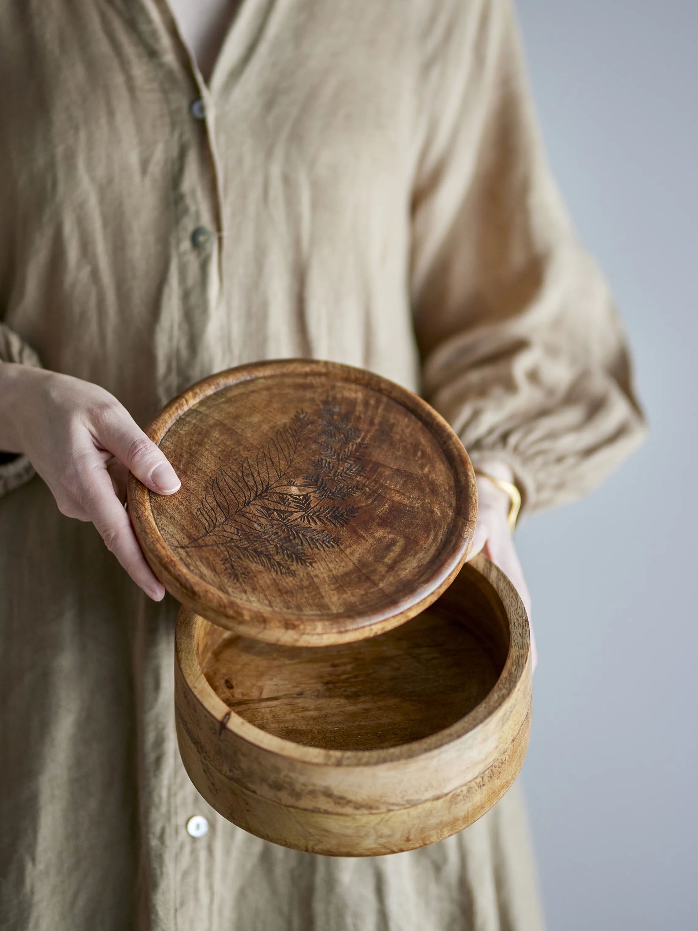 Creative Collection Krukker med låg Moya Krukke m. låg i Natur, 3