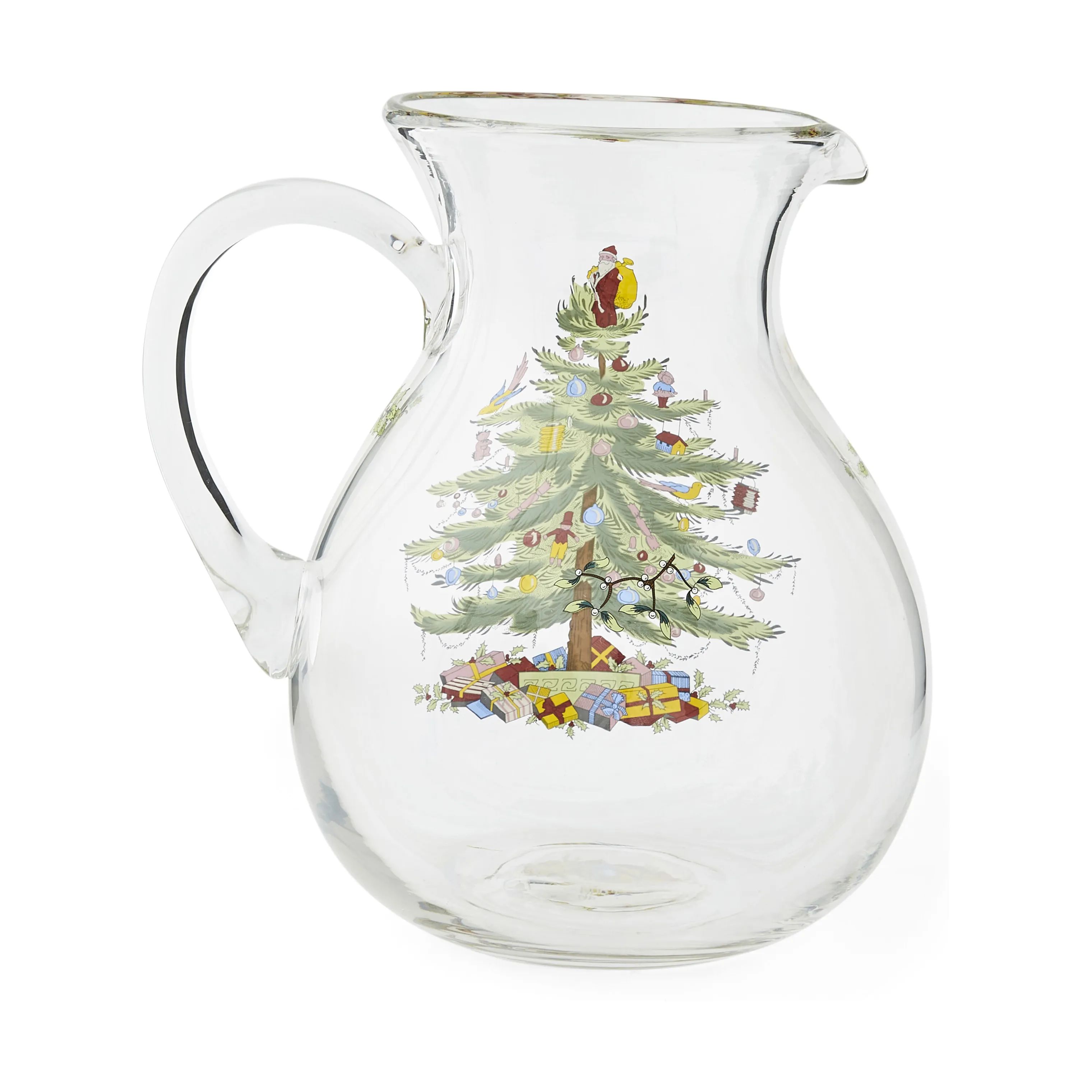 Spode Serveringskander Christmas Tree Kande i Hvid/grøn/rød, 4
