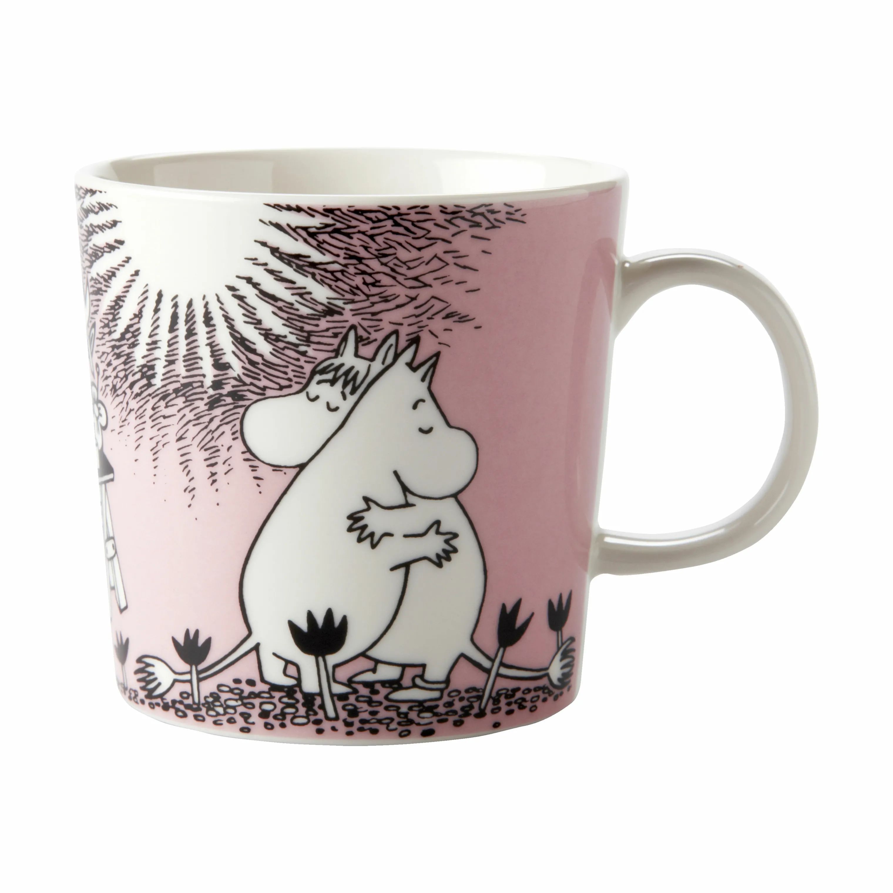 Moomin Arabia Krus og kopper med hank Love Kærlighed Krus i 30 cl, 1