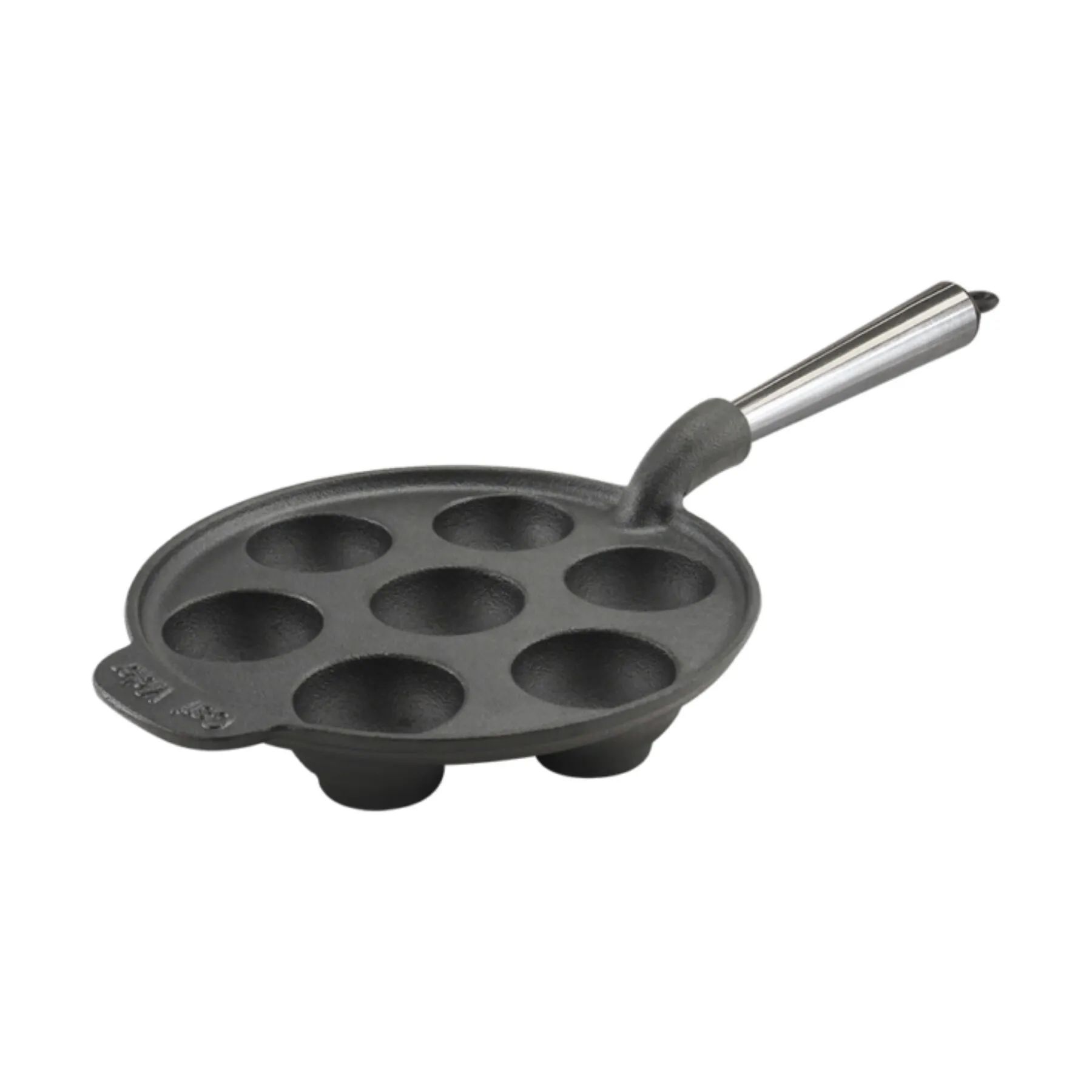 Carl Victor Æbleskivepander Æbleskivepande i Støbejern, Stål, 1