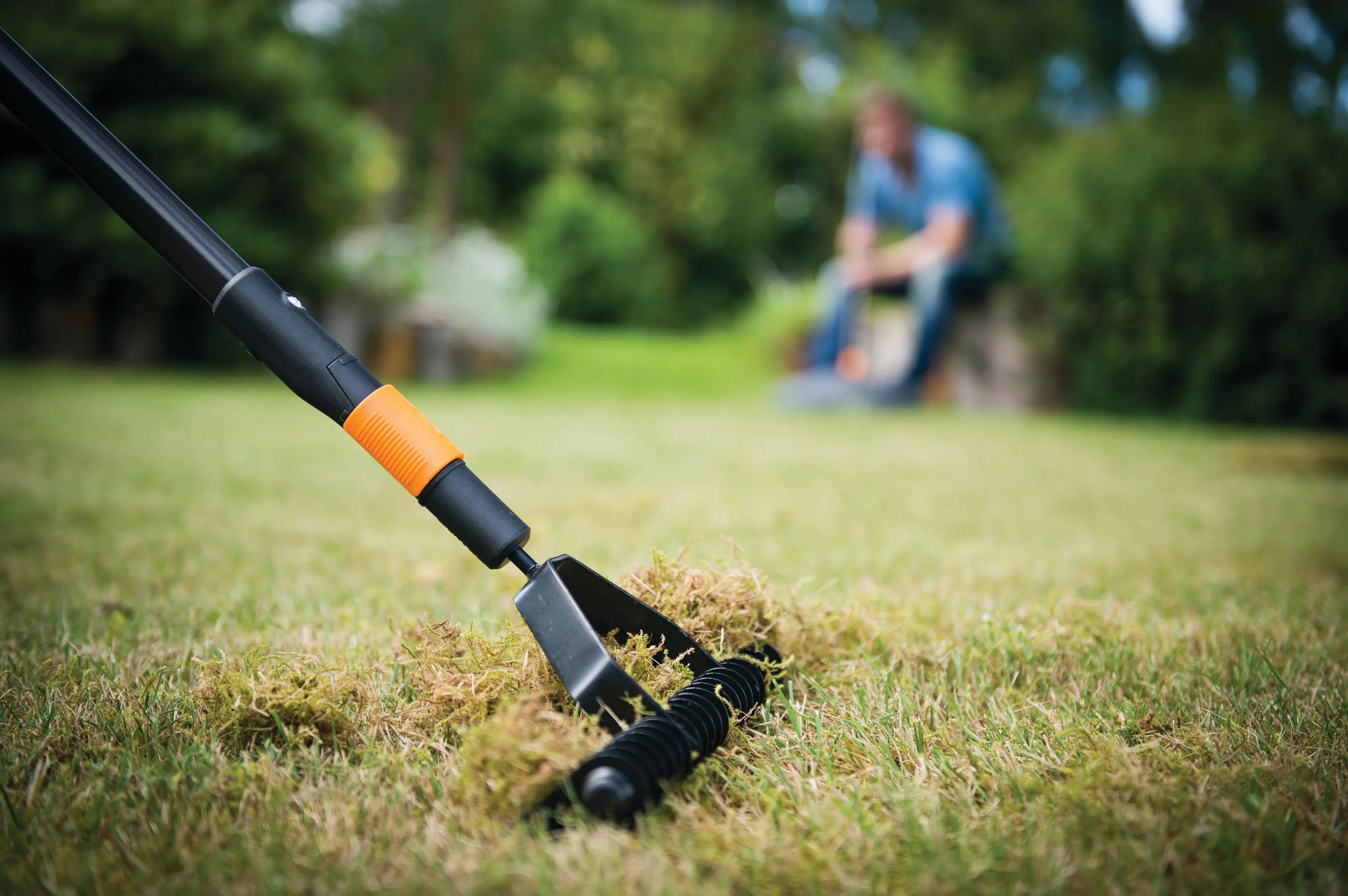 Fiskars Garden Haveredskaber QuikFit™ Plænelufter i Sort/Orange, 3