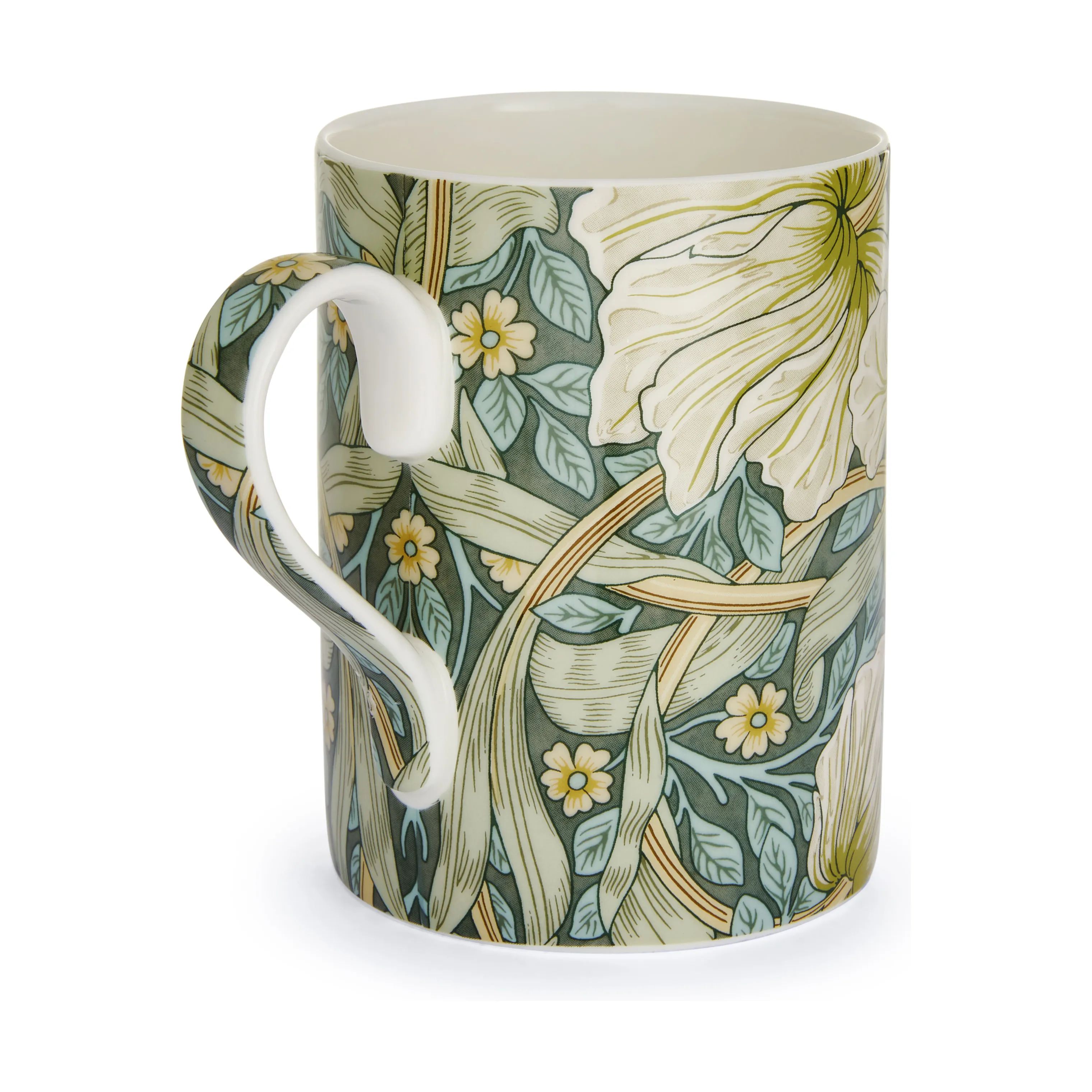 Spode Krus og kopper med hank Morris & Co Krus i Grøn/gul/beige, 3