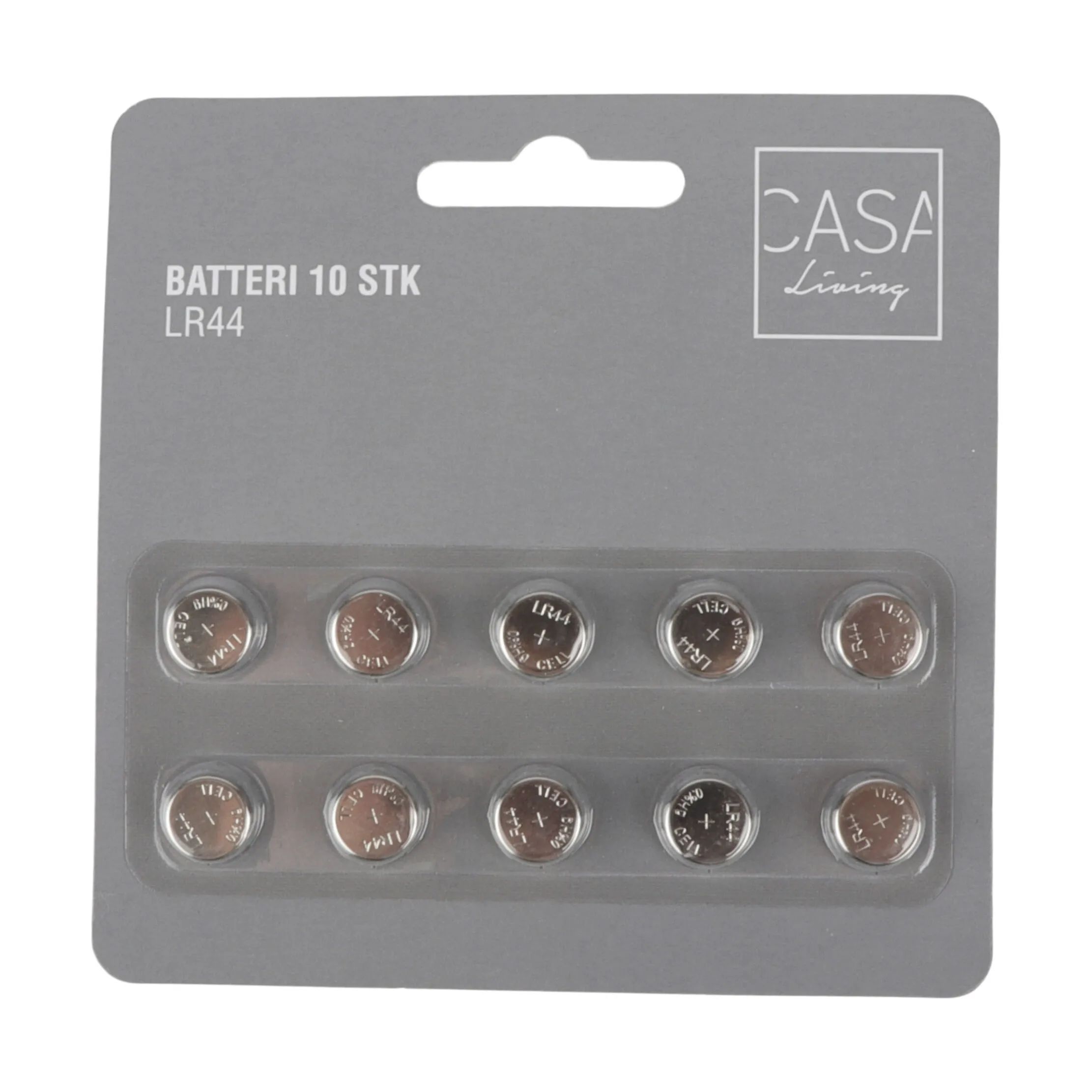 CASA Living Batterier Batteri LR44 - 10 stk. i Grå, 1