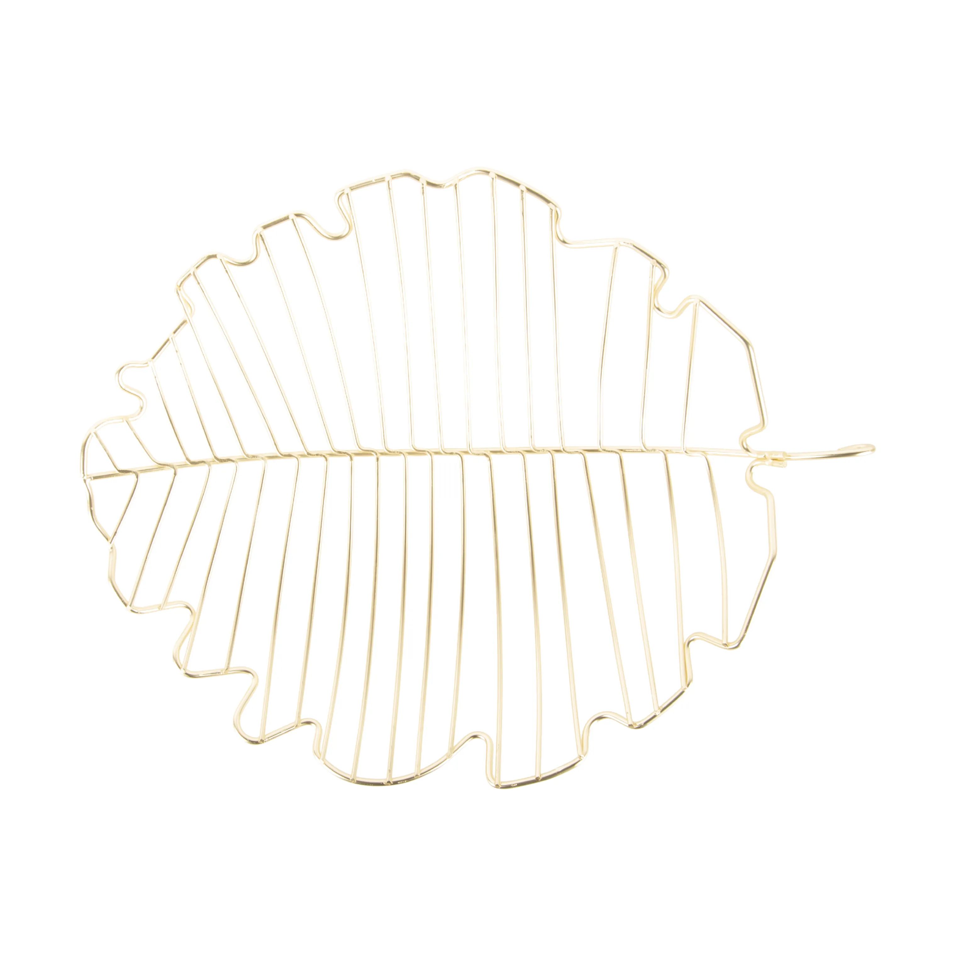 Present Time Serveringsskåle Leaf Skål i Messing, 28 cm, 4