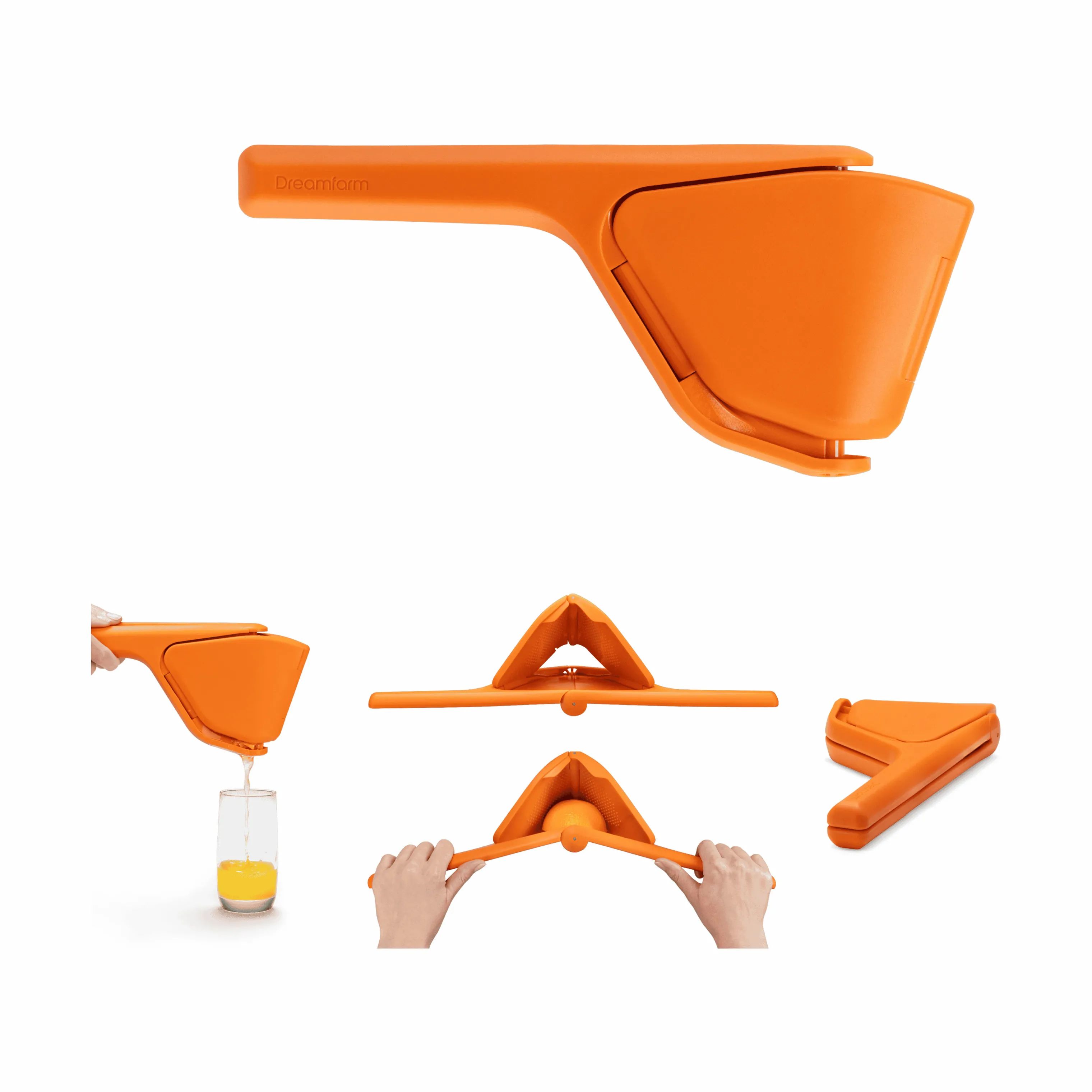 Dreamfarm Citruspressere Fluicer Citruspresser i Orange, 4